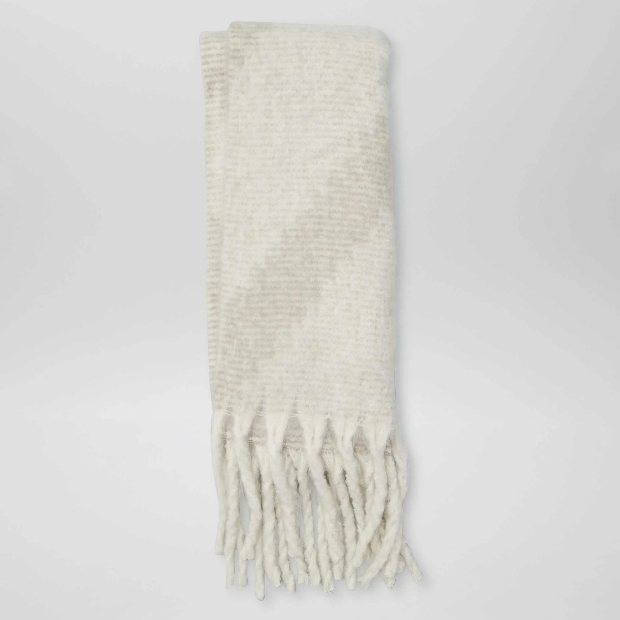 Fringed scarf BEIGE - Image 2