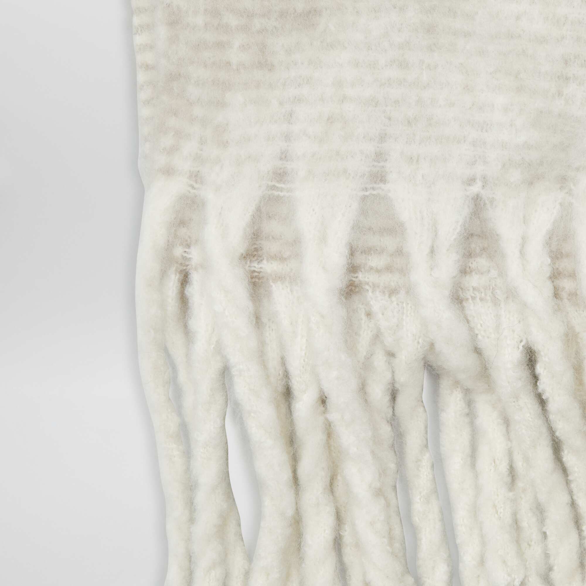 Fringed scarf BEIGE - Image 3