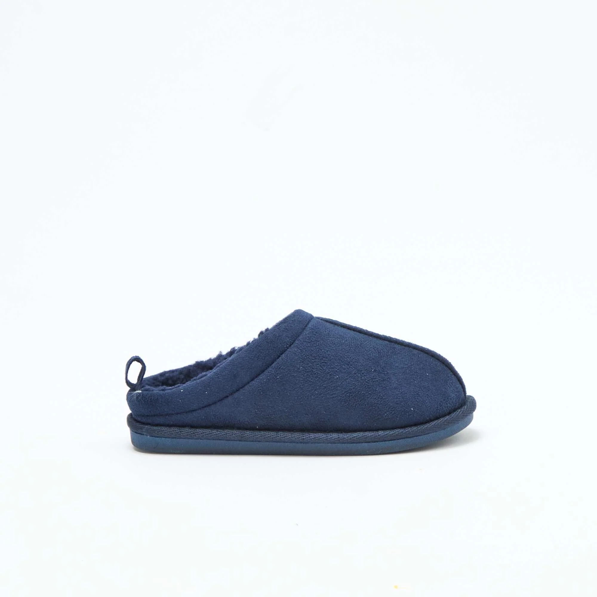 Fuzzy Lined Clog Slippers BLUE - Image 2