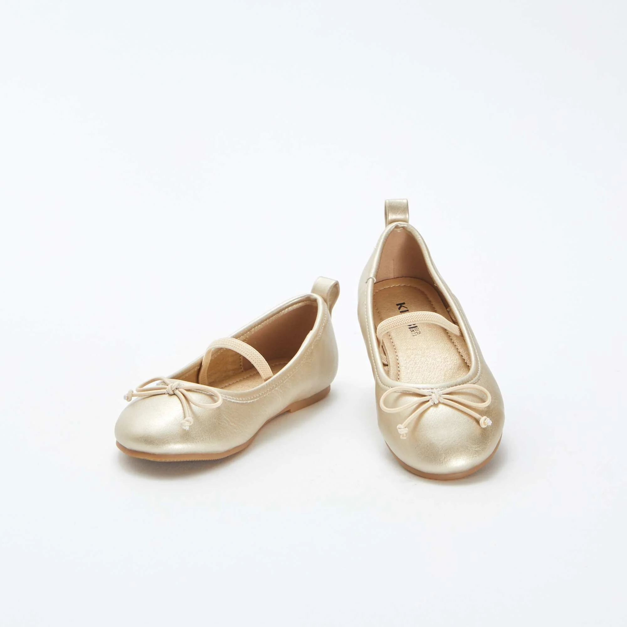 Gold-coloured ballet pumps YELLOW - Image 5
