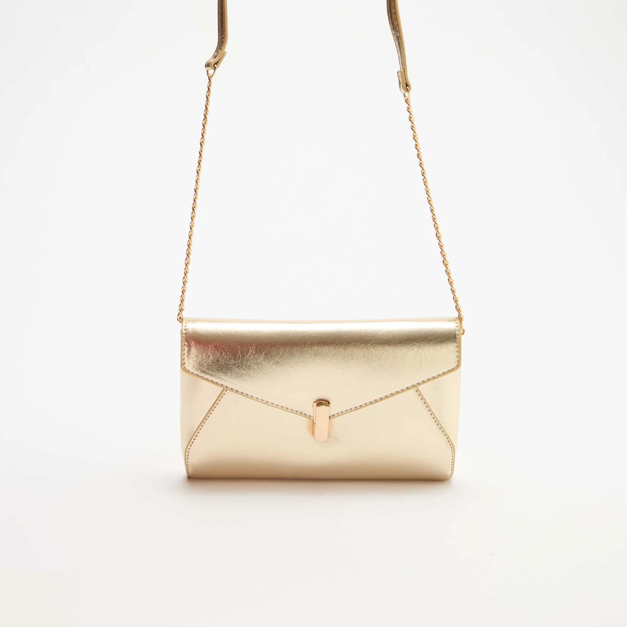 Gold Shoulder Handbag YELLOW - Image 3