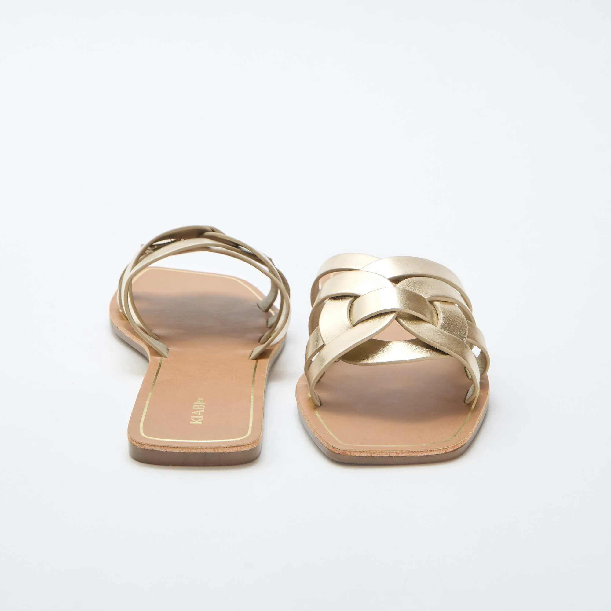 Gold Strap Sandals YELLOW - Image 3