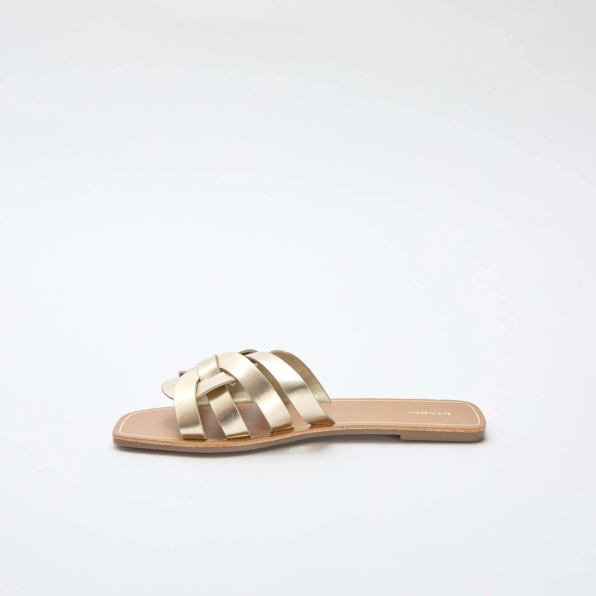 Gold Strap Sandals YELLOW - Image 4
