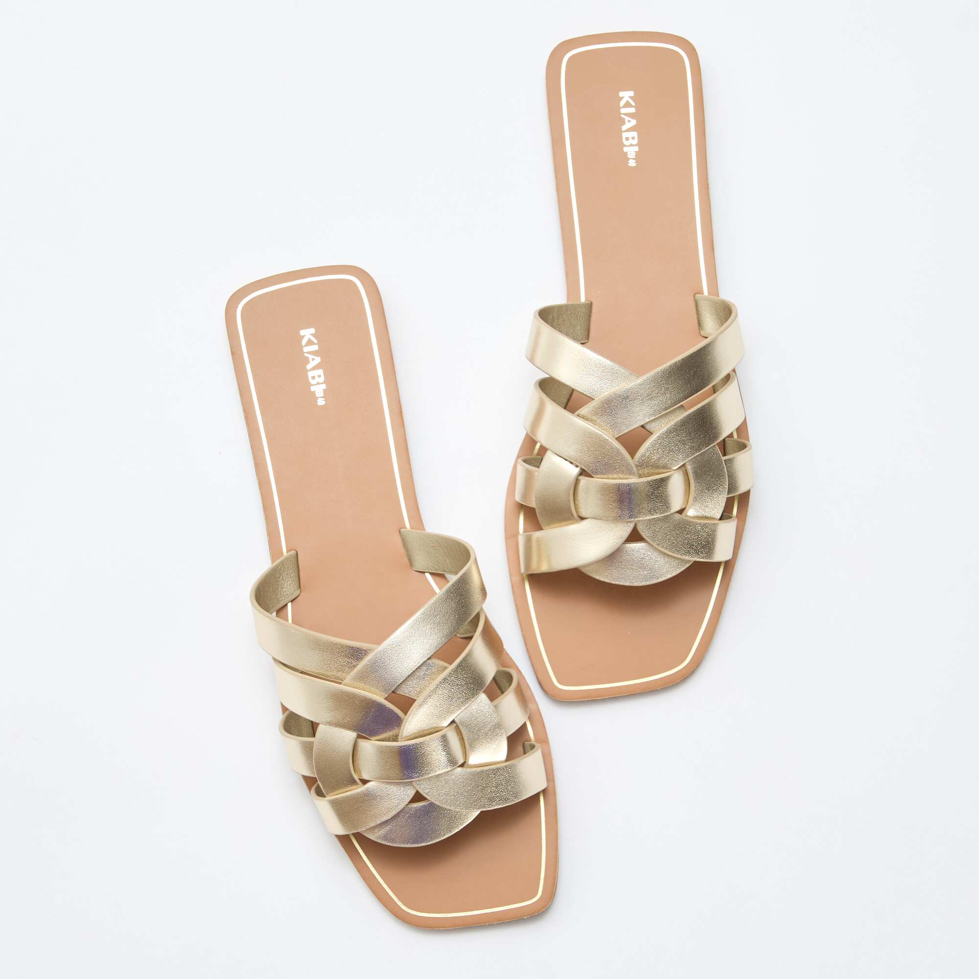 Gold Strap Sandals YELLOW - Image 5
