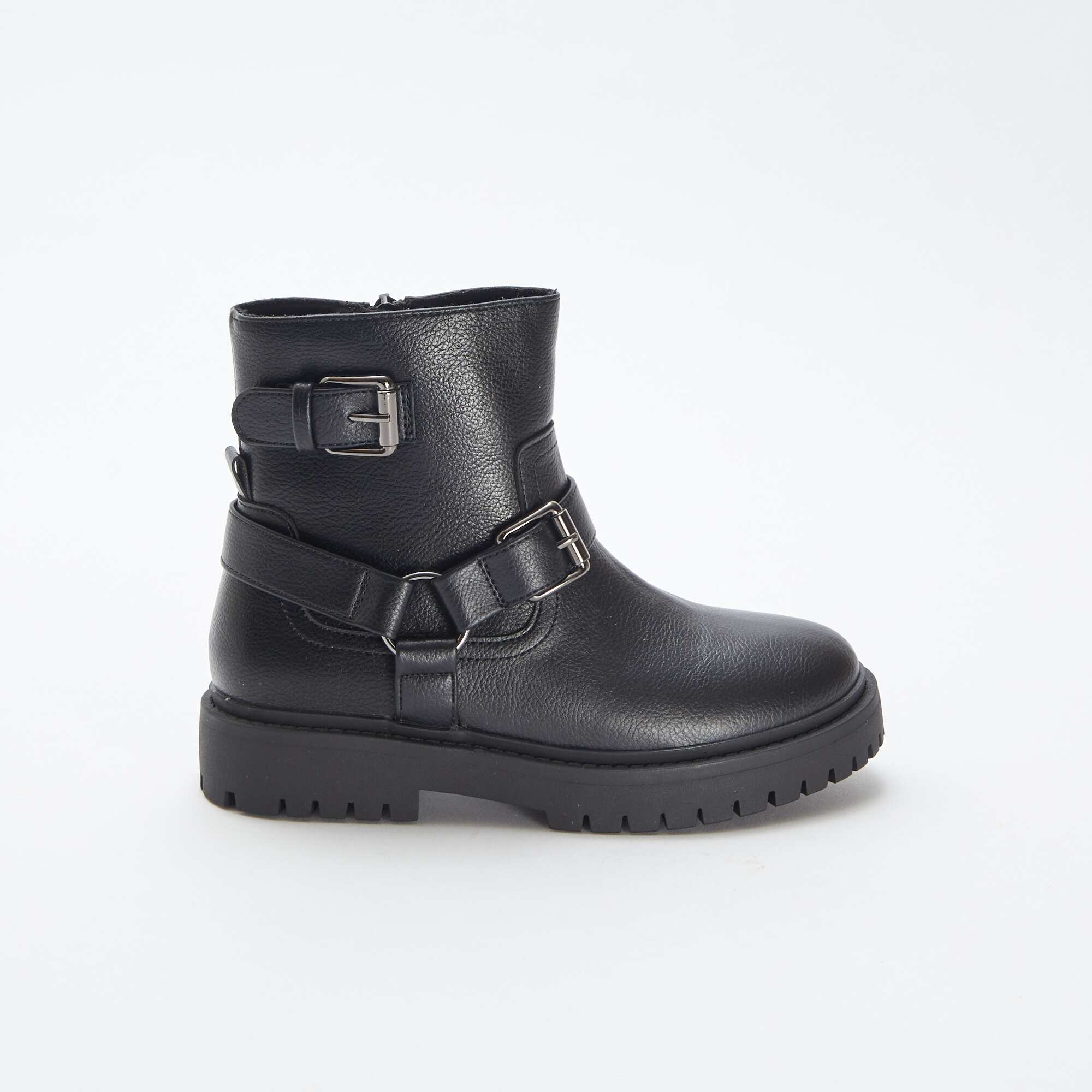 Grungy ankle boots BLACK - Image 2