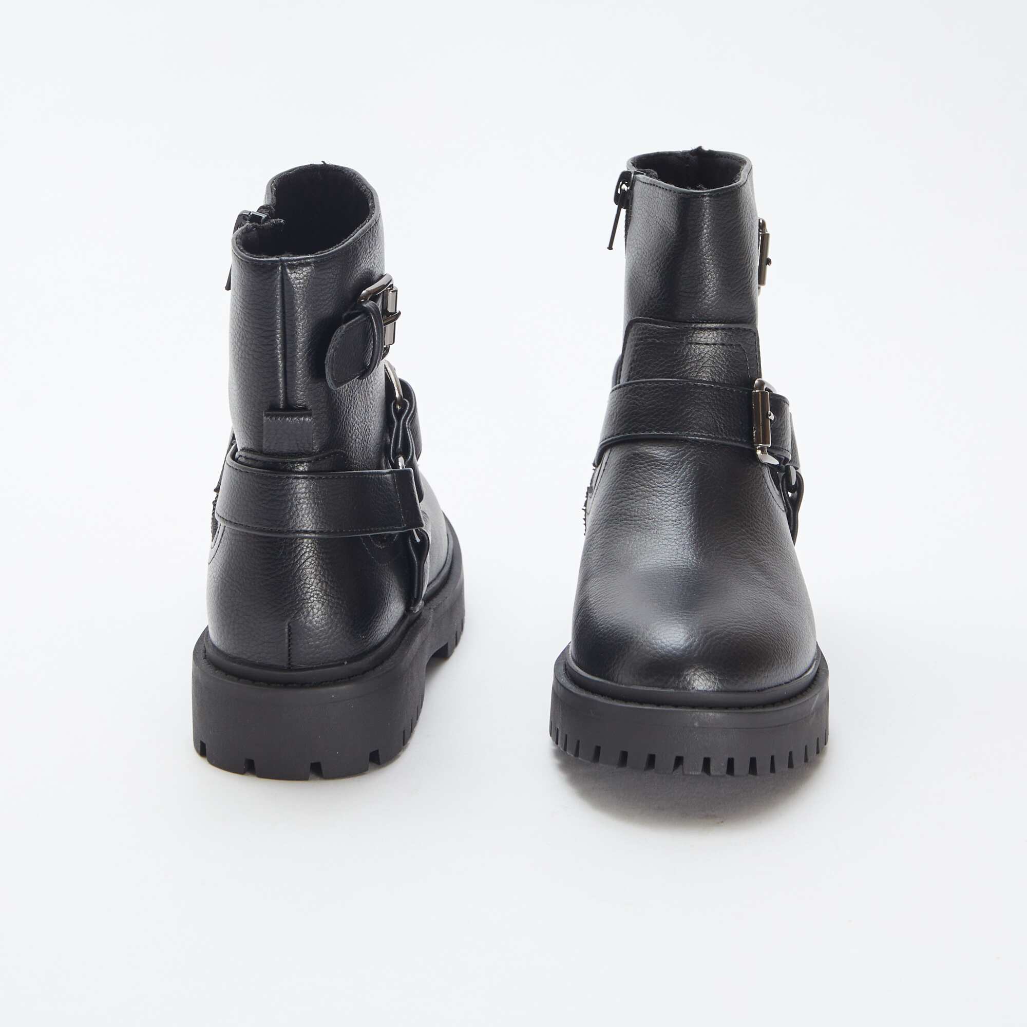 Grungy ankle boots BLACK - Image 3