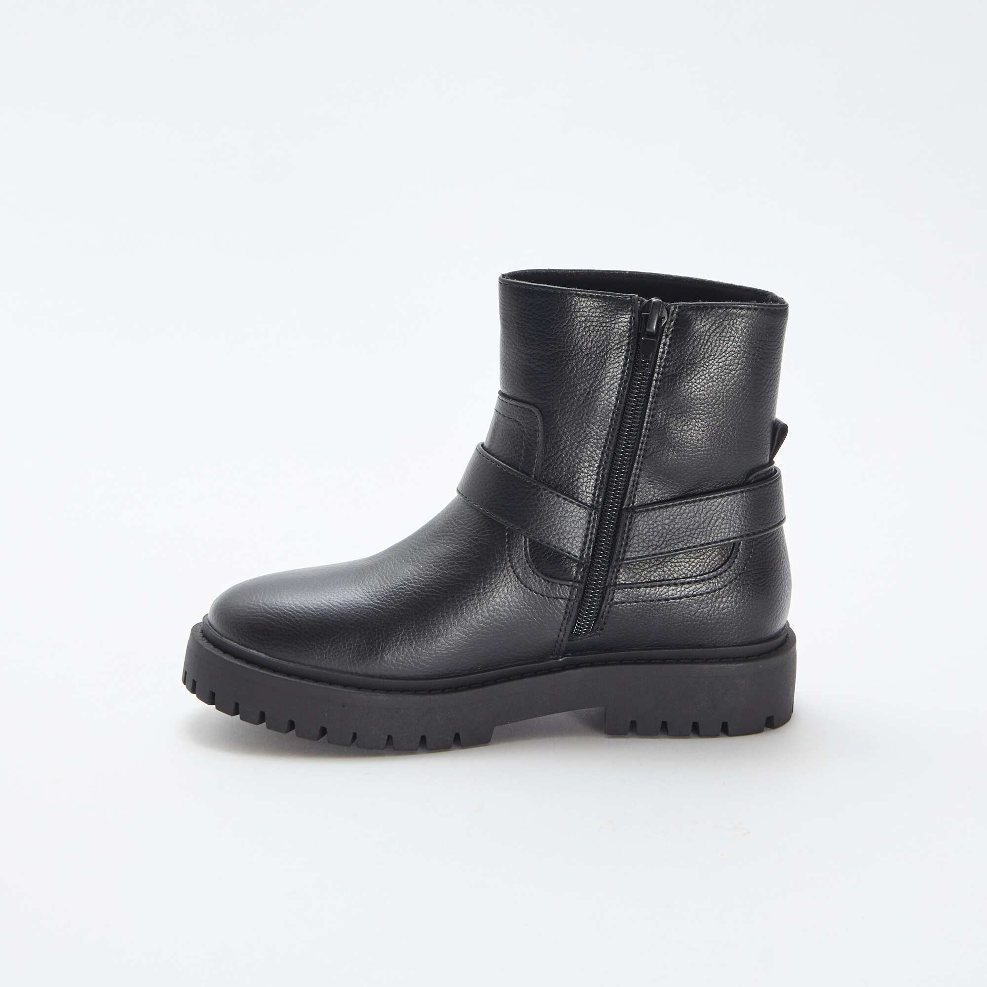 Grungy ankle boots BLACK - Image 4