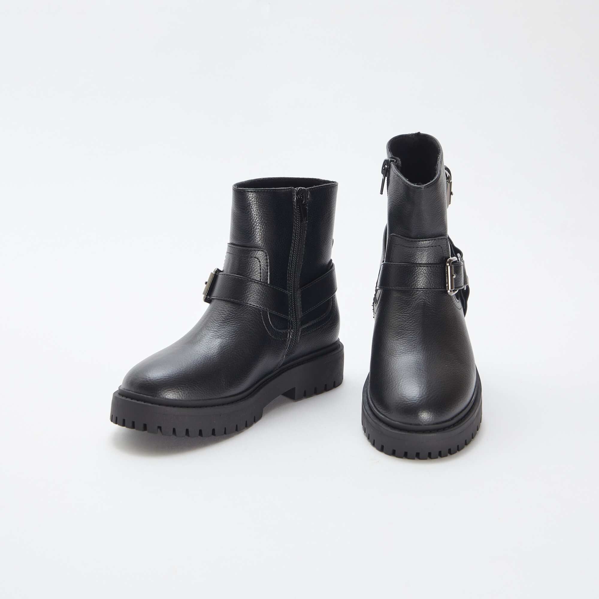 Grungy ankle boots BLACK - Image 5