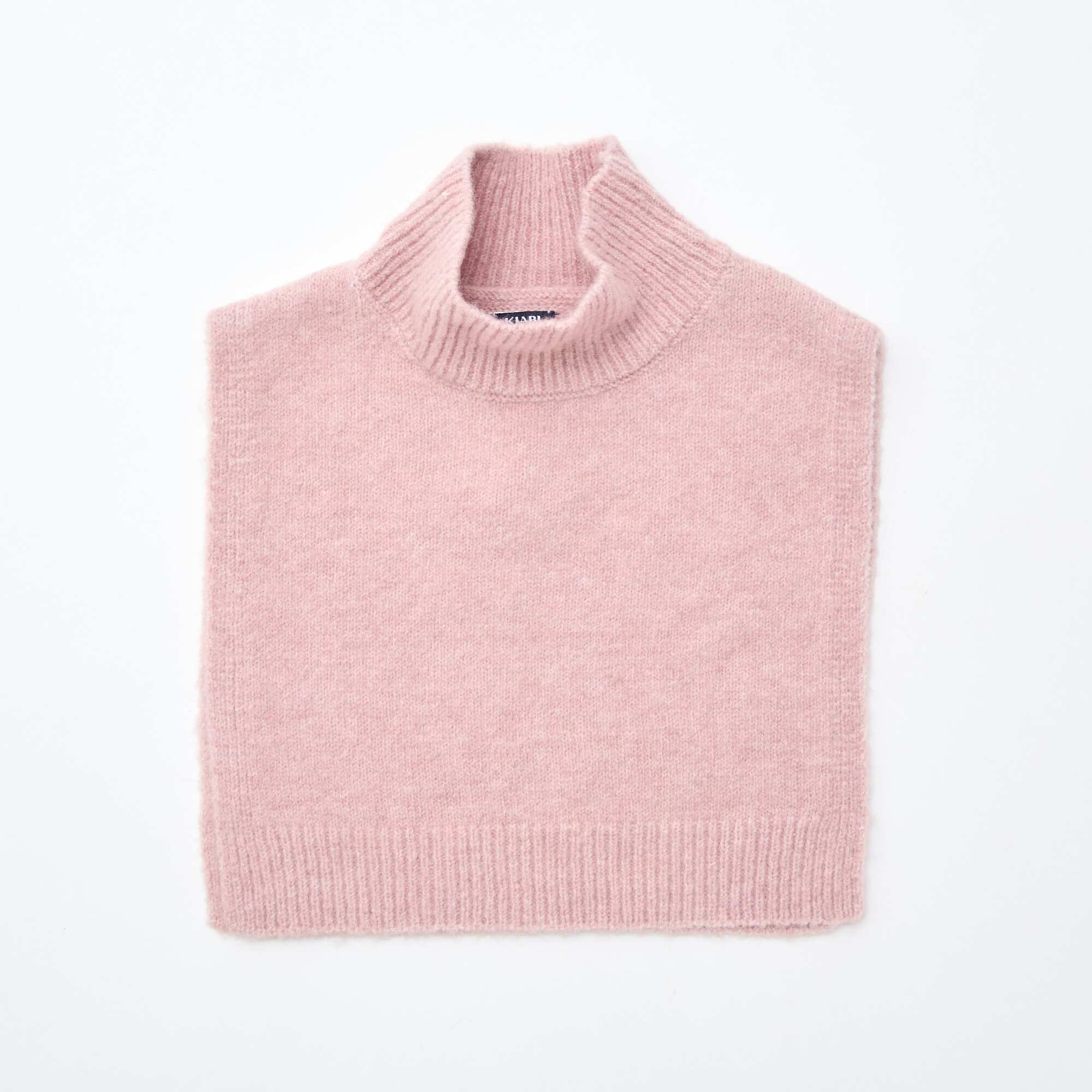 High Neck Snood Bib PINK