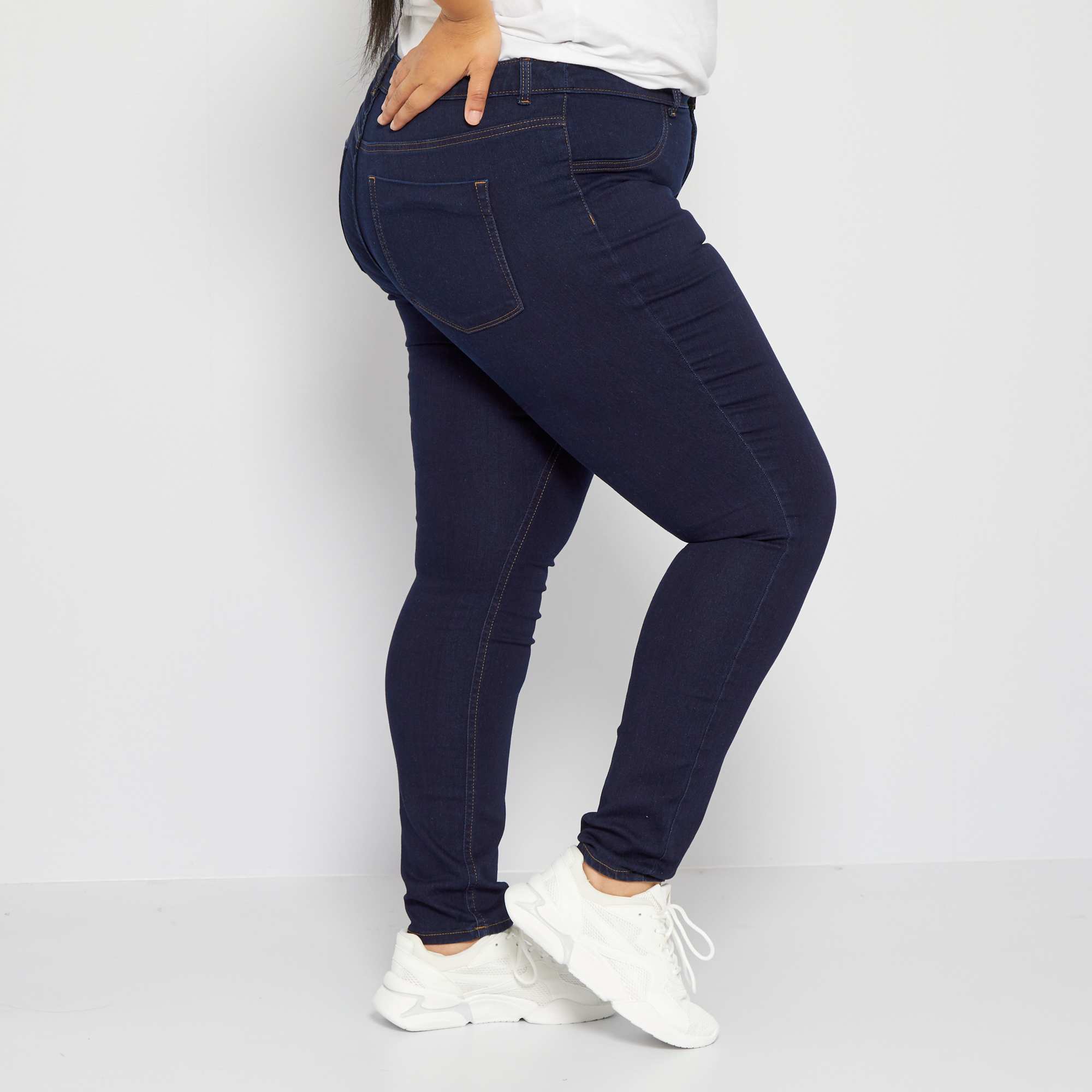 High-rise eco-design skinny jeans blue - Image 3