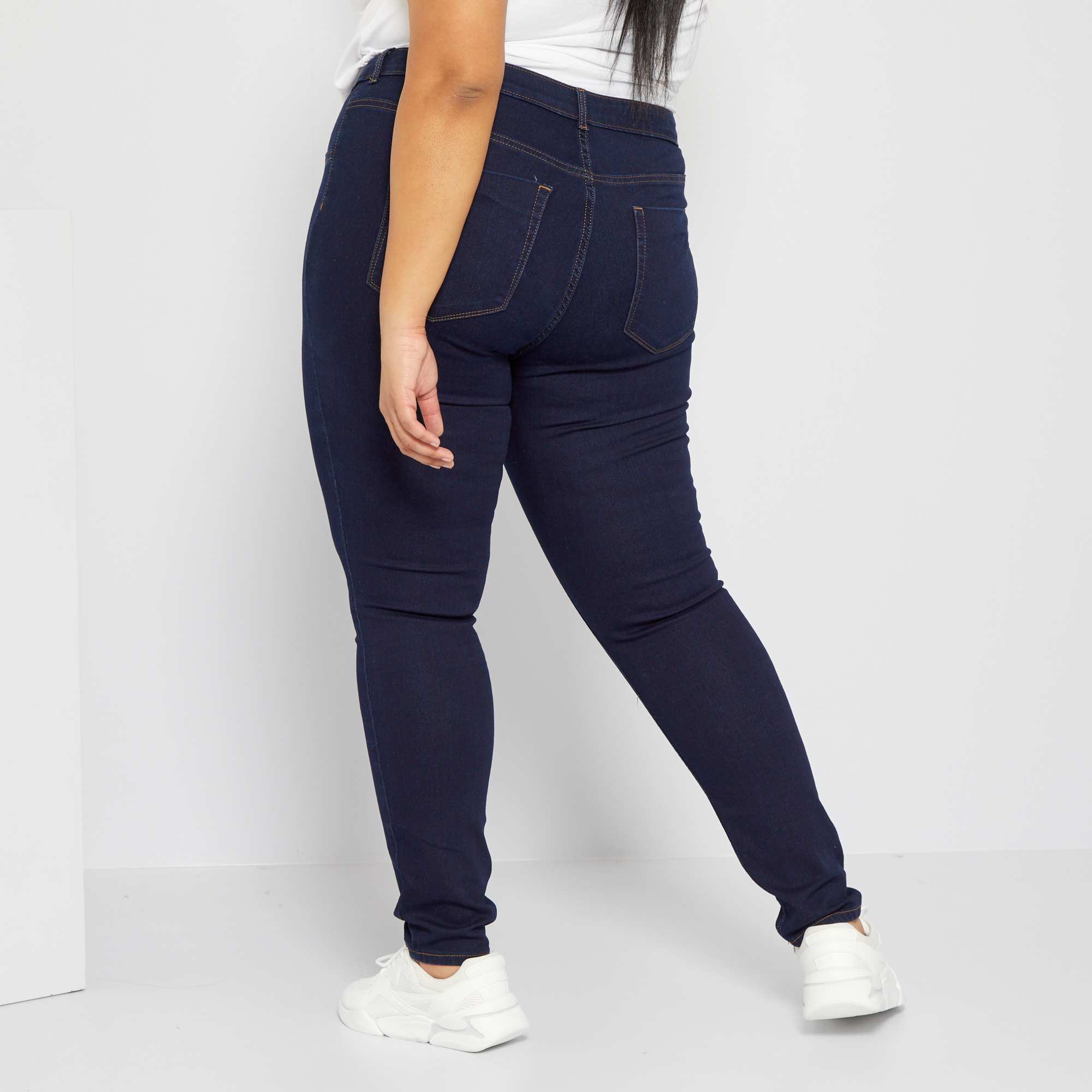 High-rise eco-design skinny jeans blue - Image 4