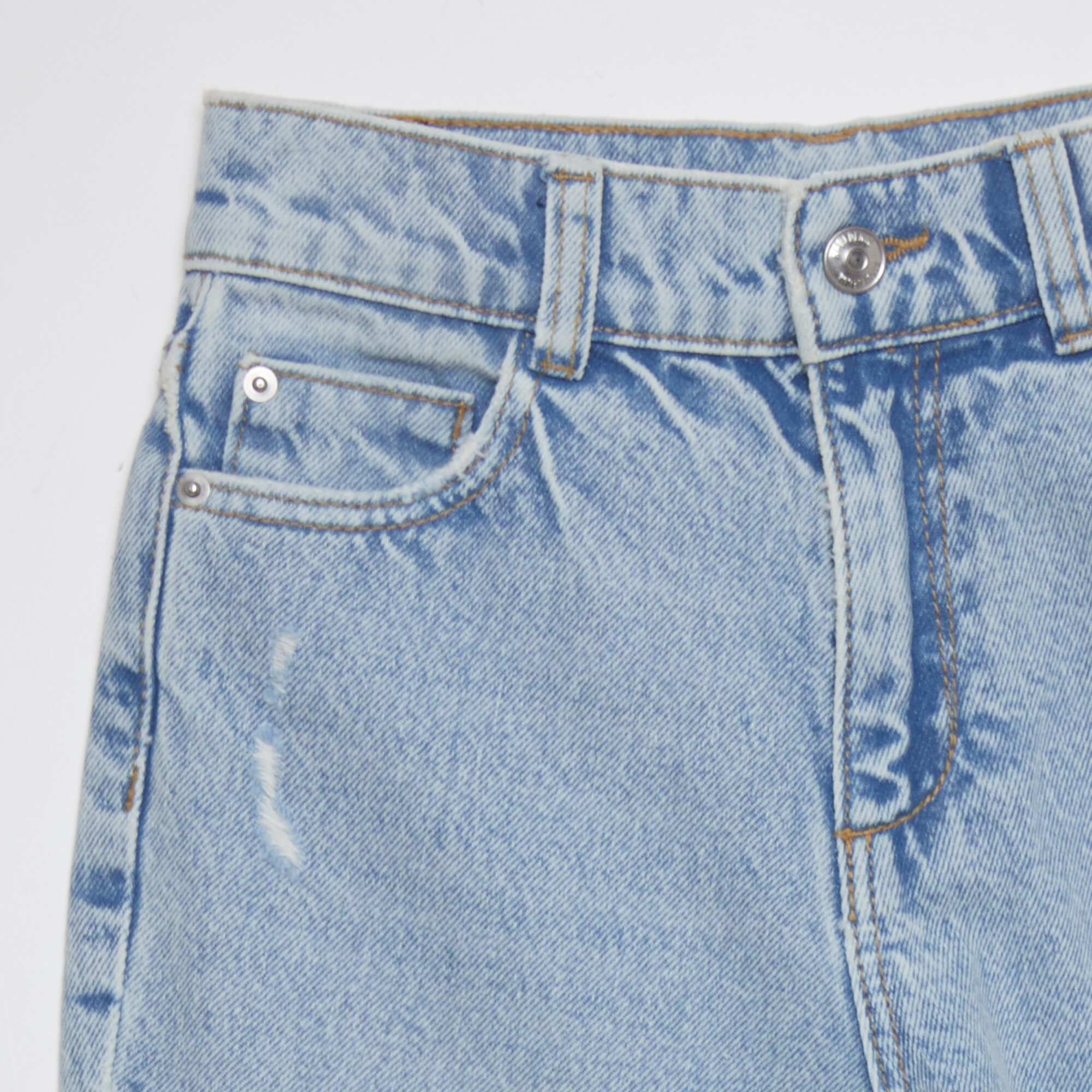 High-rise straight jeans BLUE - Image 3