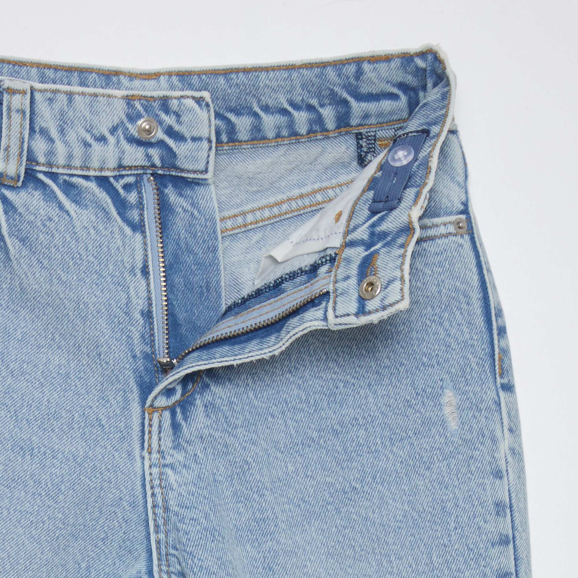High-rise straight jeans BLUE - Image 4