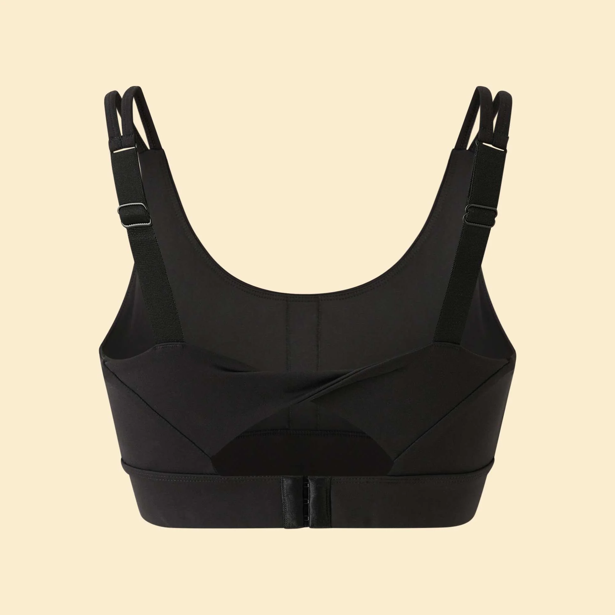 High-Support Twist-Back Sports Bra BLACK - Image 2