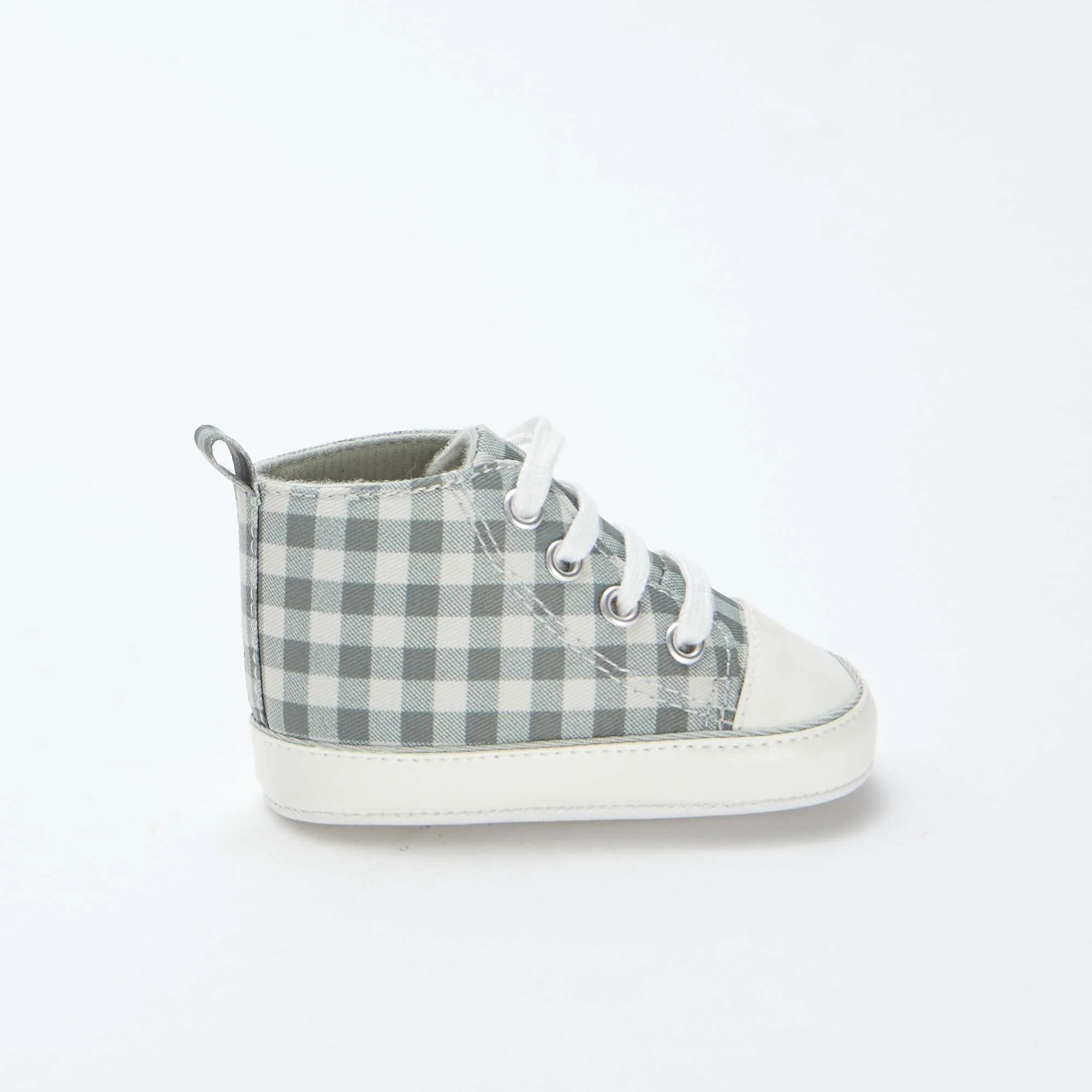High-top checked trainers GREEN - Image 2