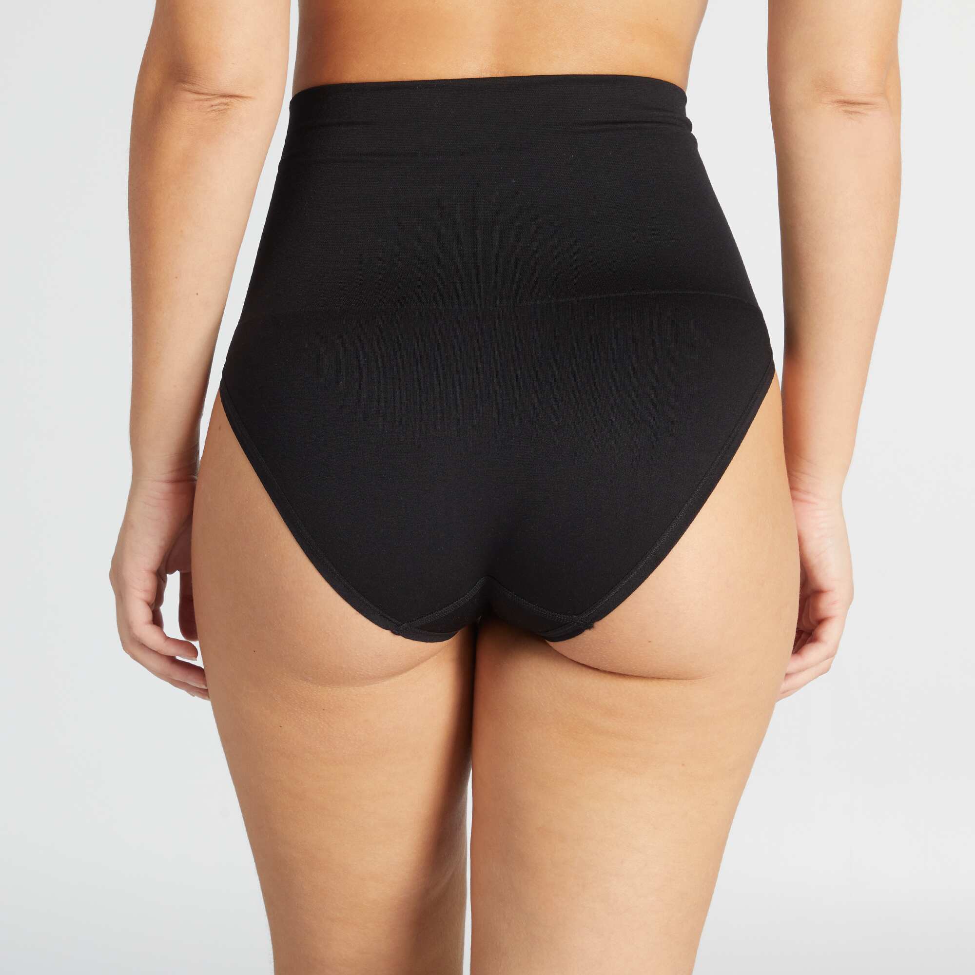 High-waisted control briefs Black - Image 3