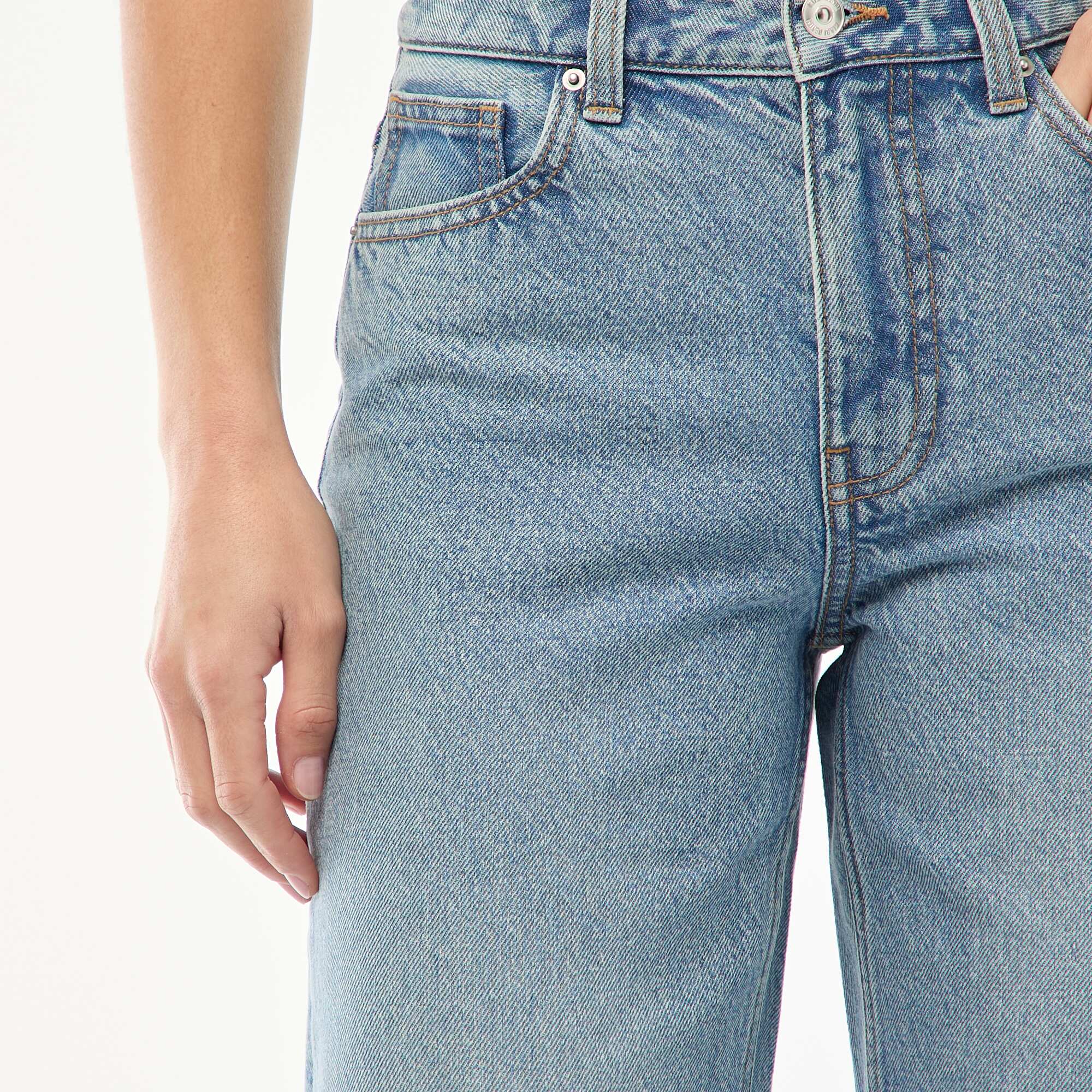High-waisted flare/bootcut jeans BLUE - Image 5