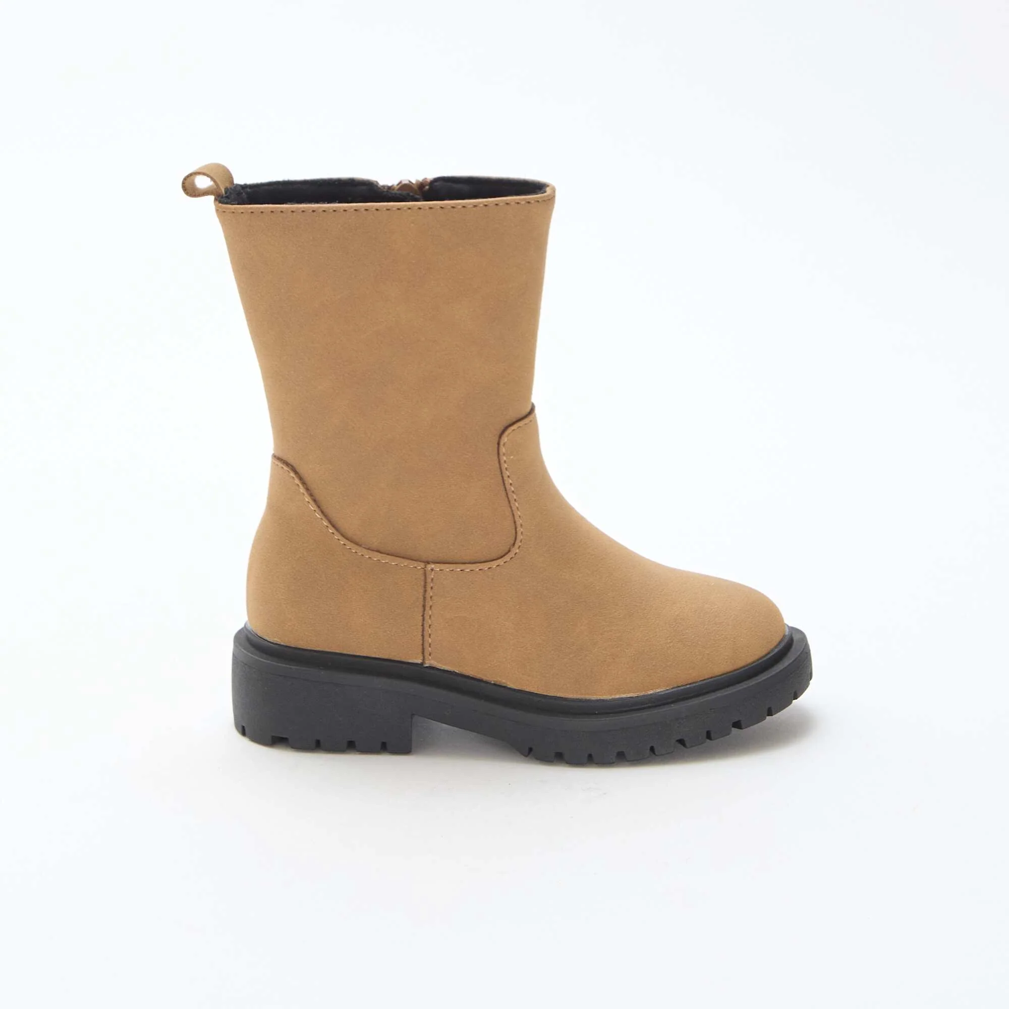 High Zipped Boots BROWN - Image 2
