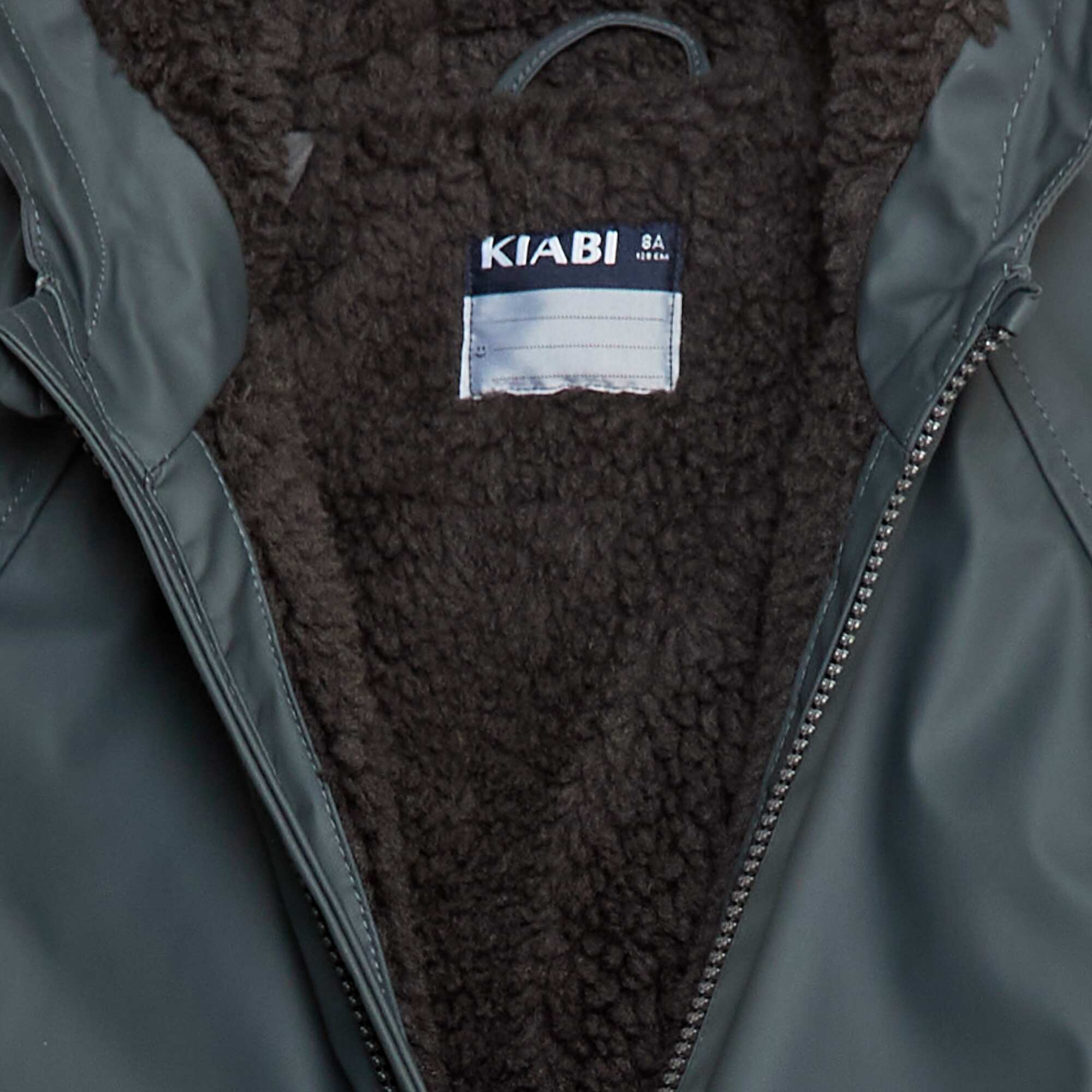 Hooded Sherpa-Lined Parka GREY - Image 3