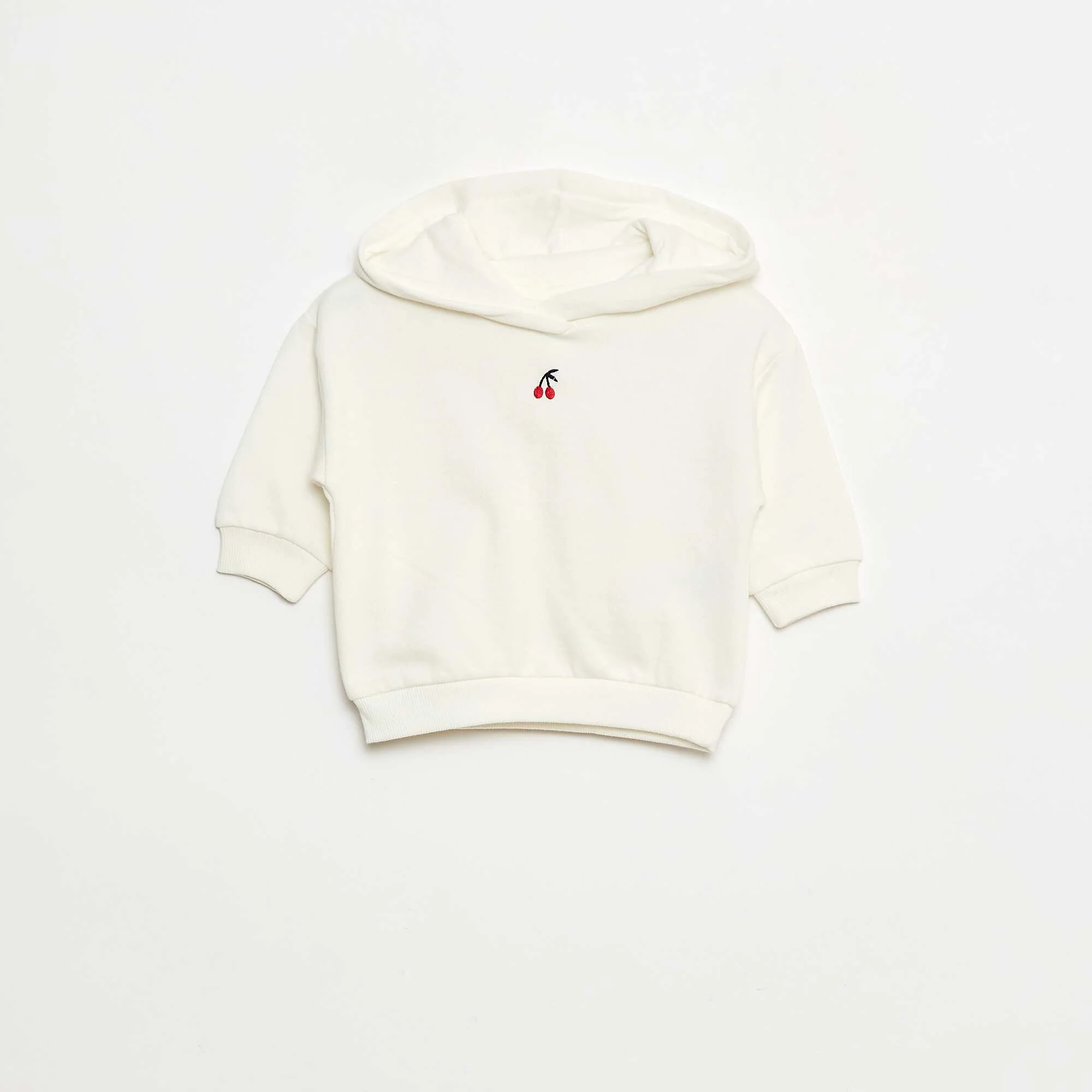 Hooded Sweatshirt + Knit Leggings Set WHITE - Image 3