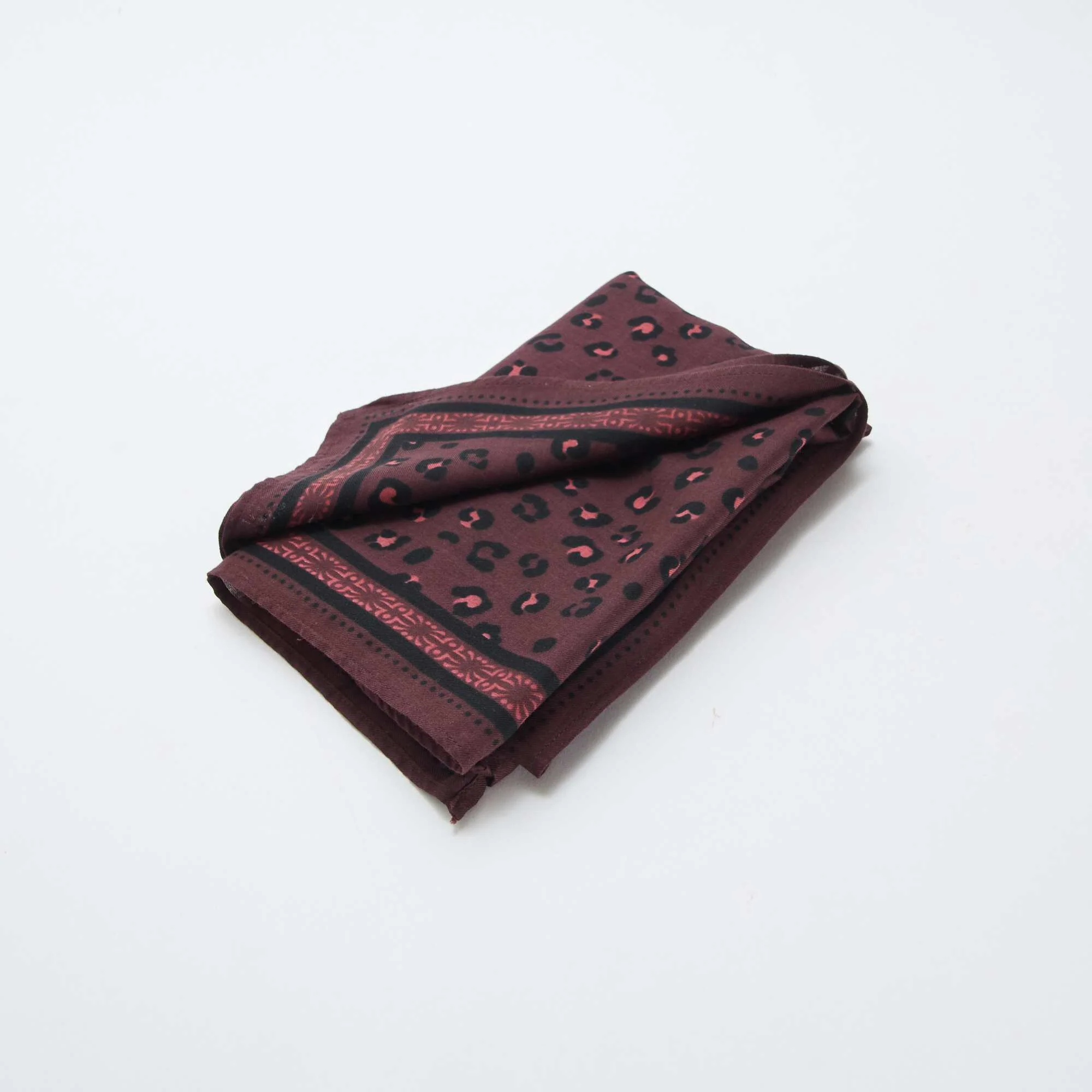 India Print Scarf PURPLE - Image 3