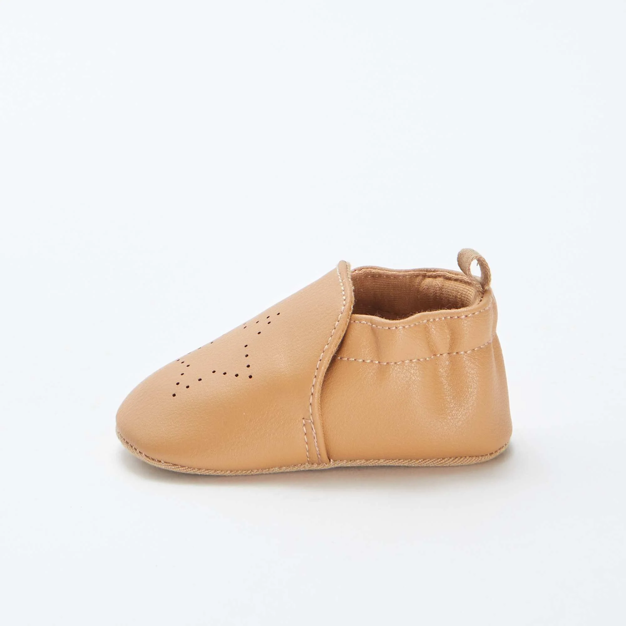 Iridescent slippers with star BROWN - Image 4
