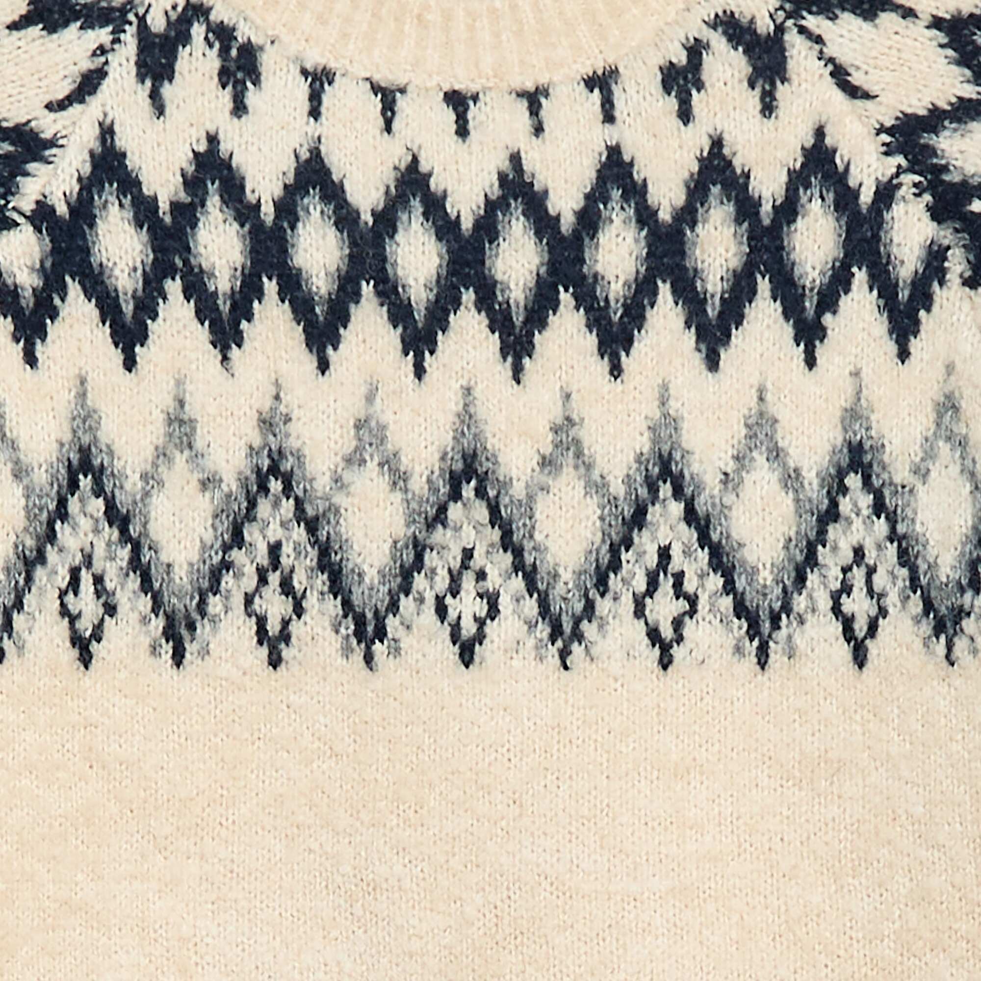 Jacquard Sweater with Round Neck GREY - Image 6