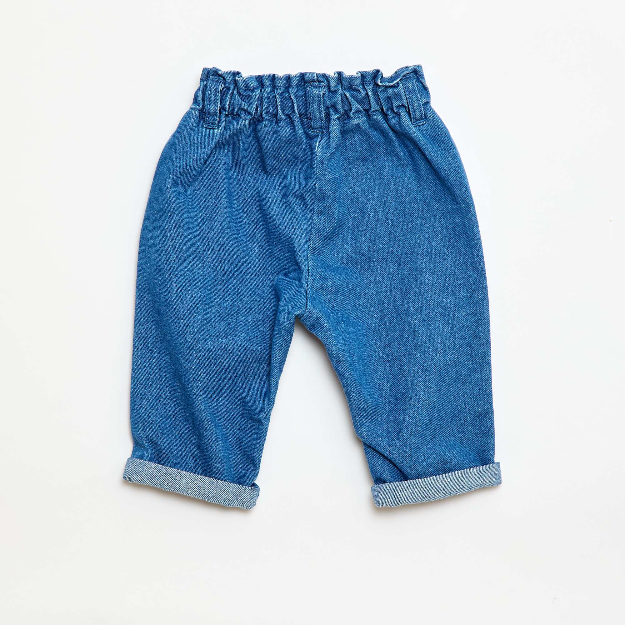Jeans with Decorative Pockets WHITE - Image 4