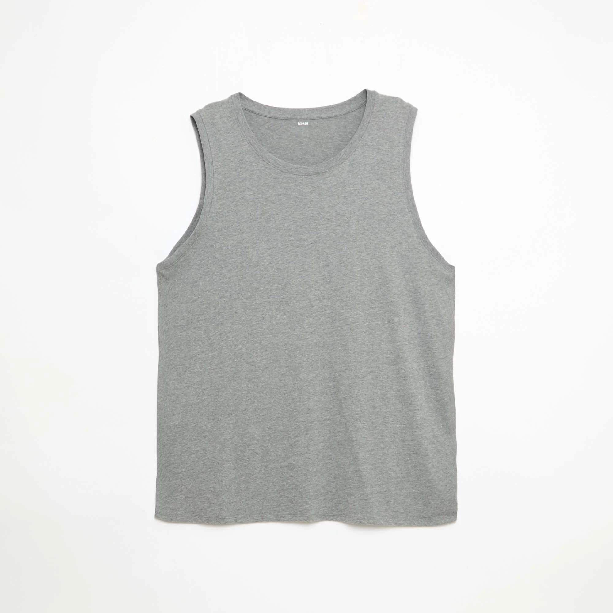 Jersey Knit Tank Top Set - 2 Pack GREY - Image 5