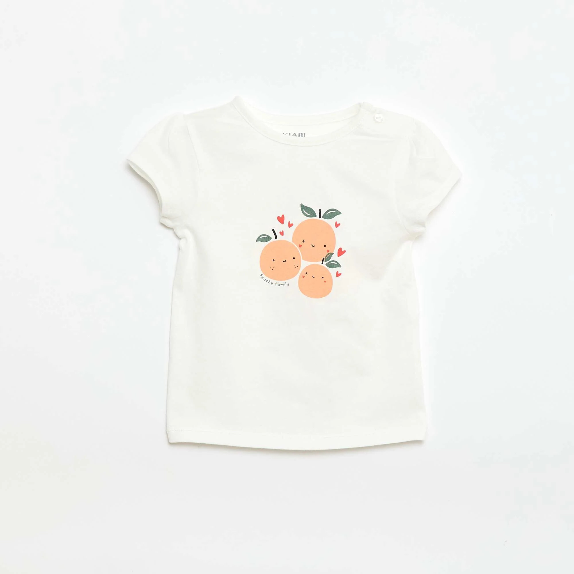 Jersey T-shirt with short sleeves WHITE