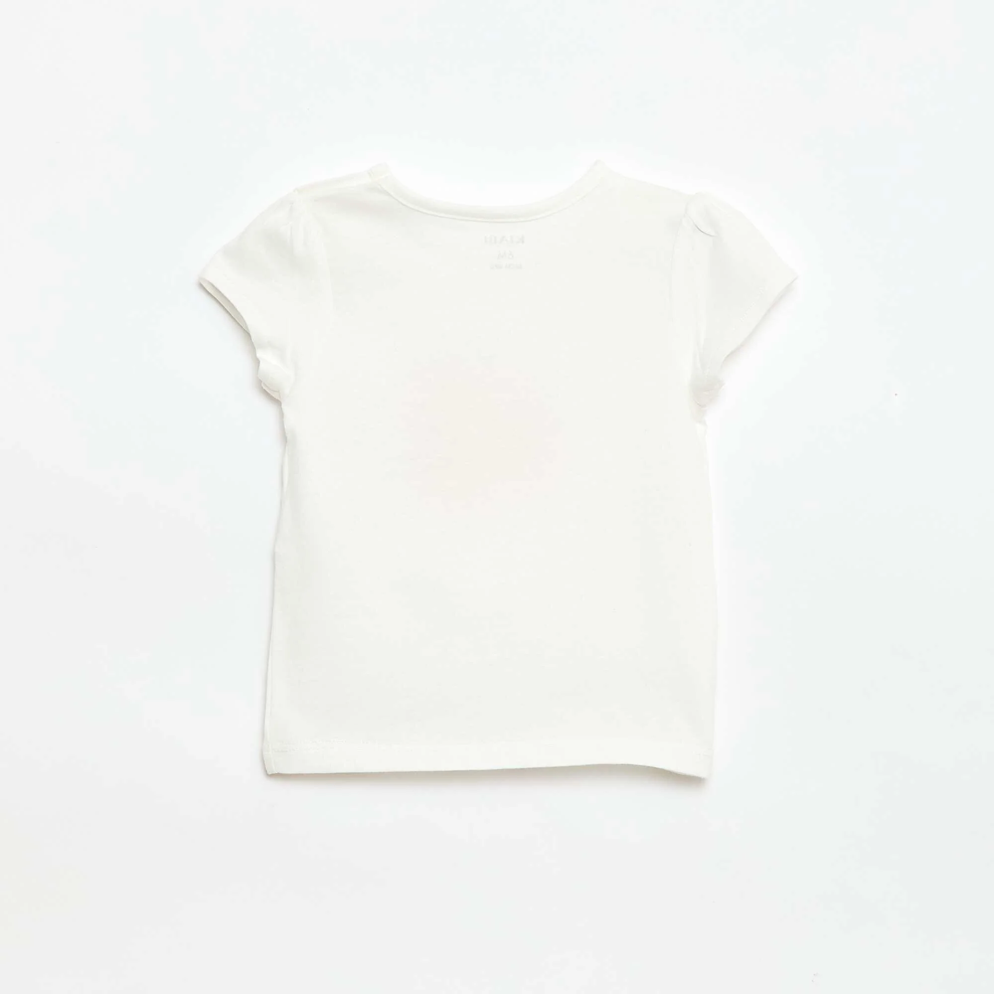Jersey T-shirt with short sleeves WHITE - Image 3