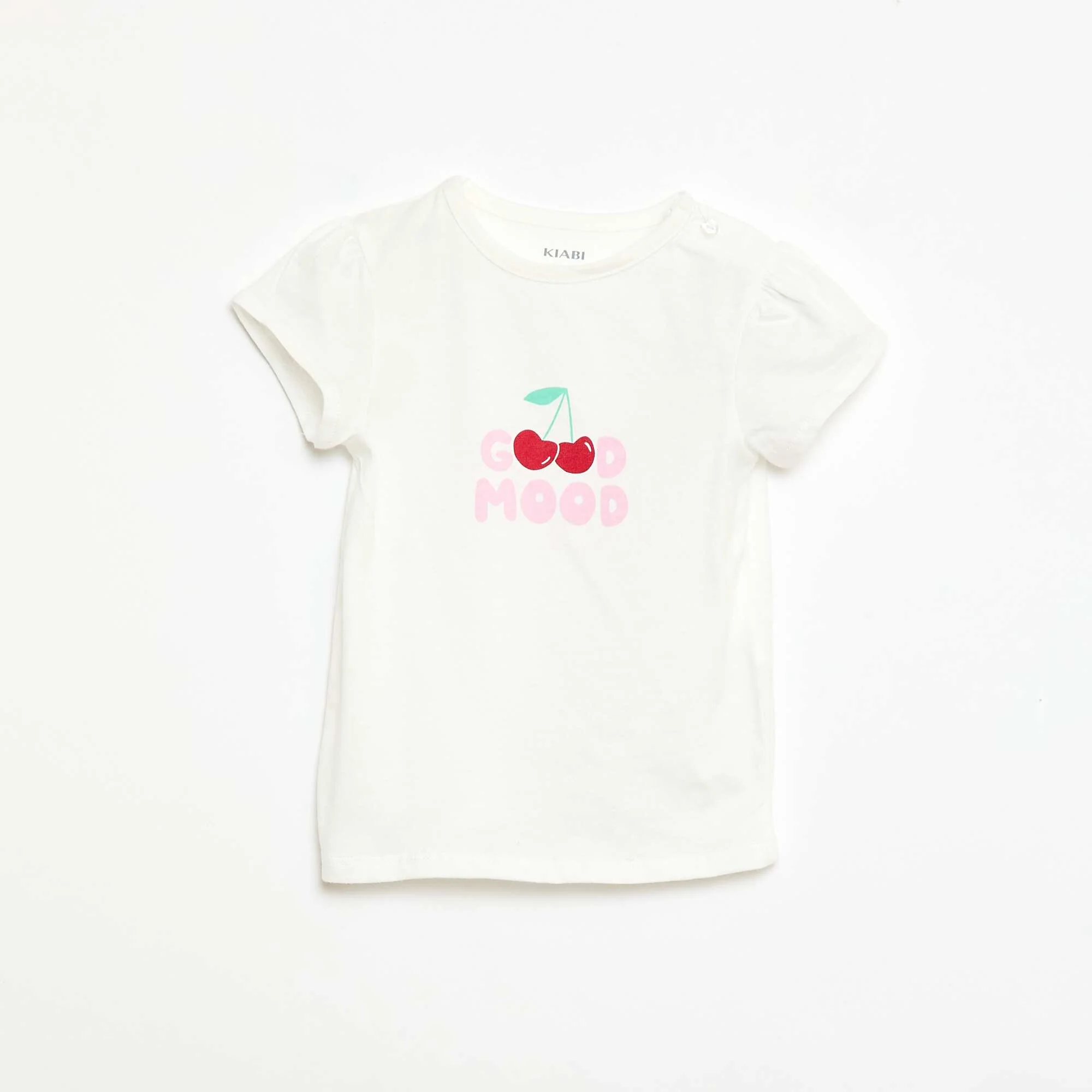 Jersey T-shirt with short sleeves WHITE