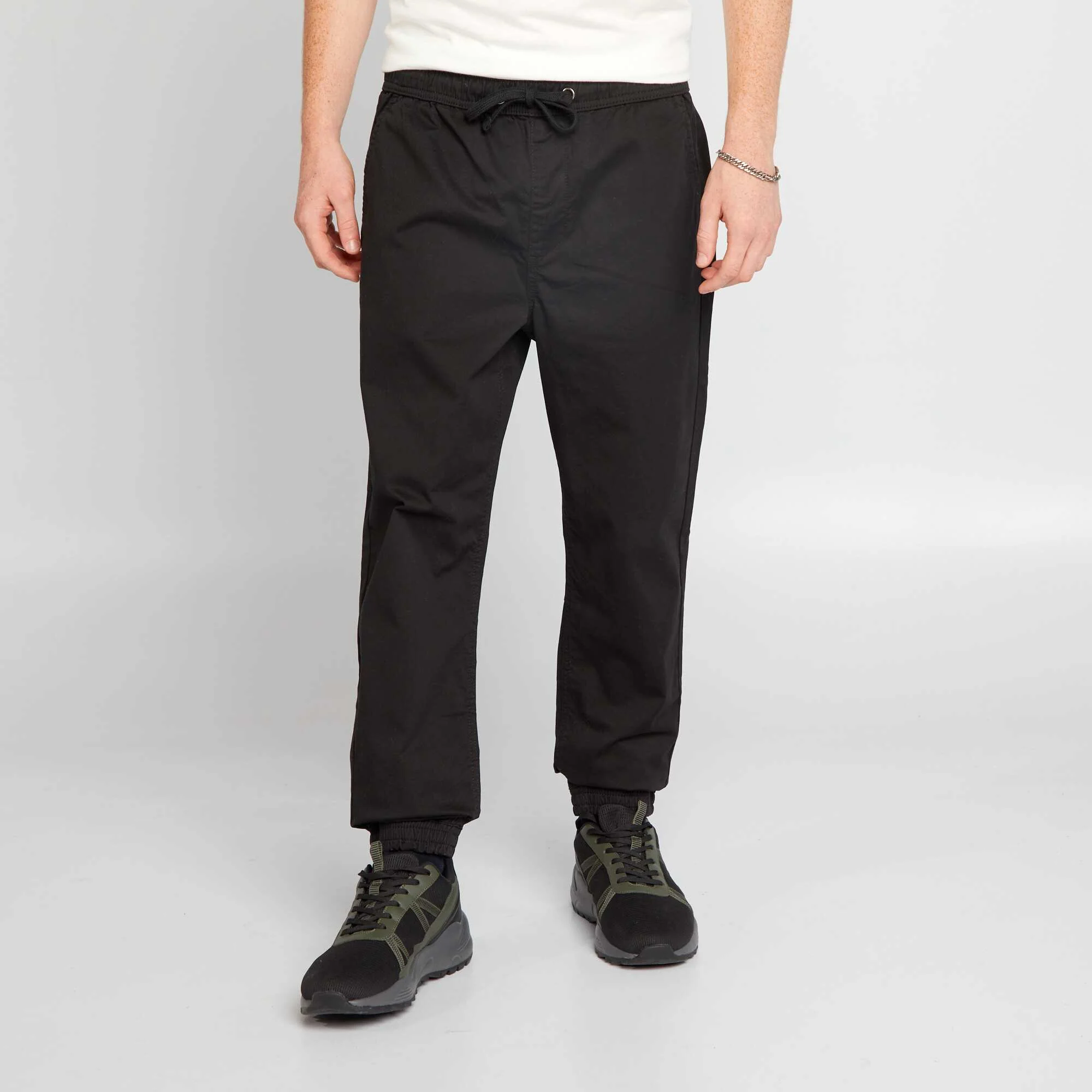 Jogger-style trousers Black - Image 2