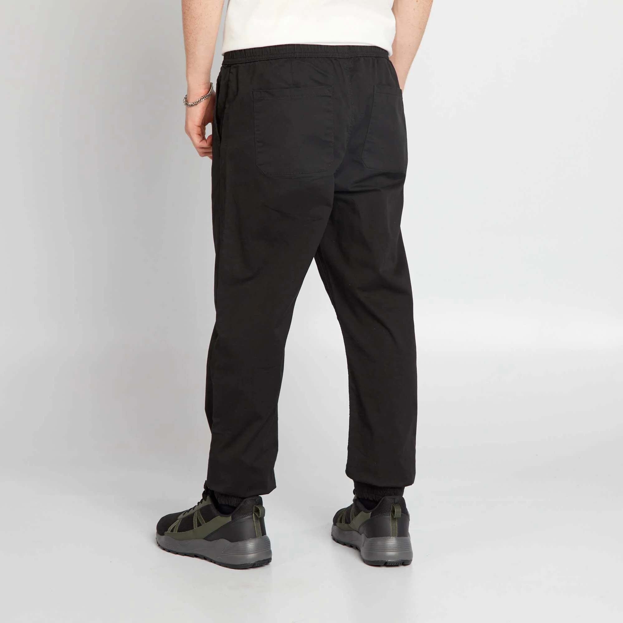 Jogger-style trousers Black - Image 3