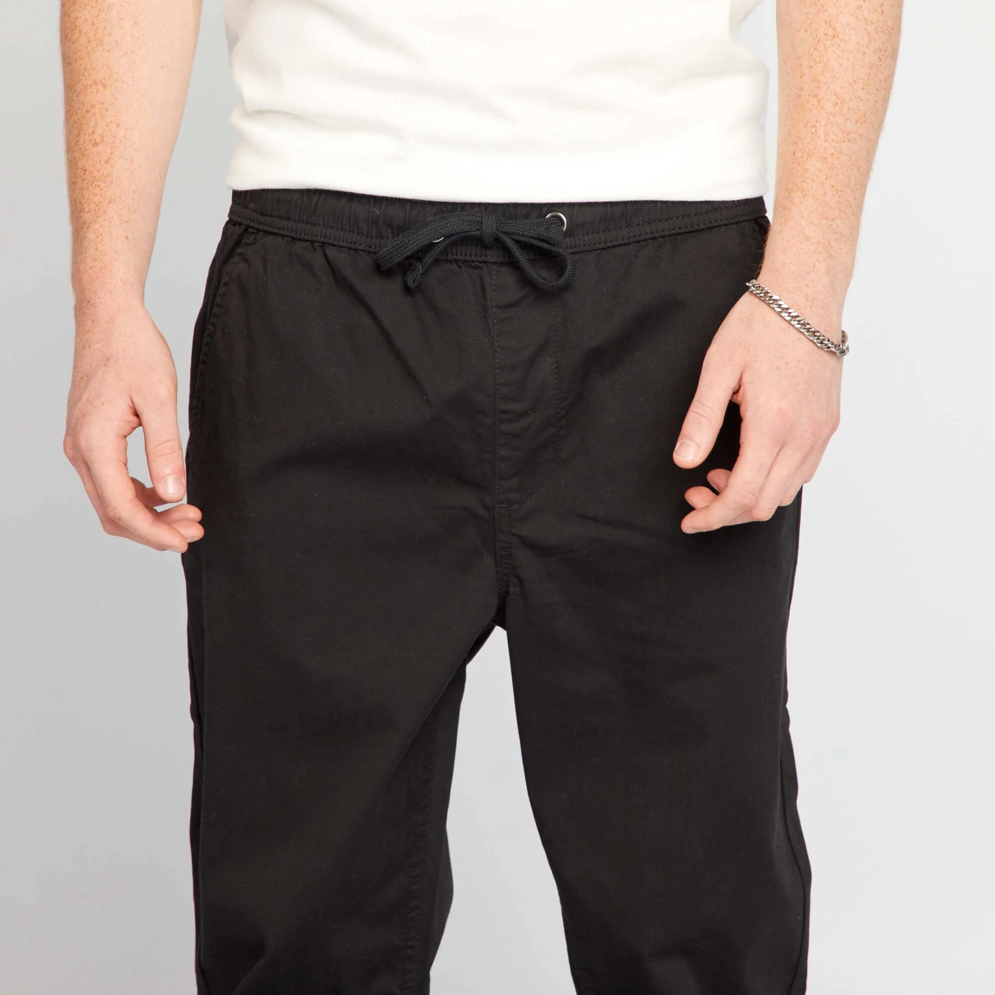 Jogger-style trousers Black - Image 5