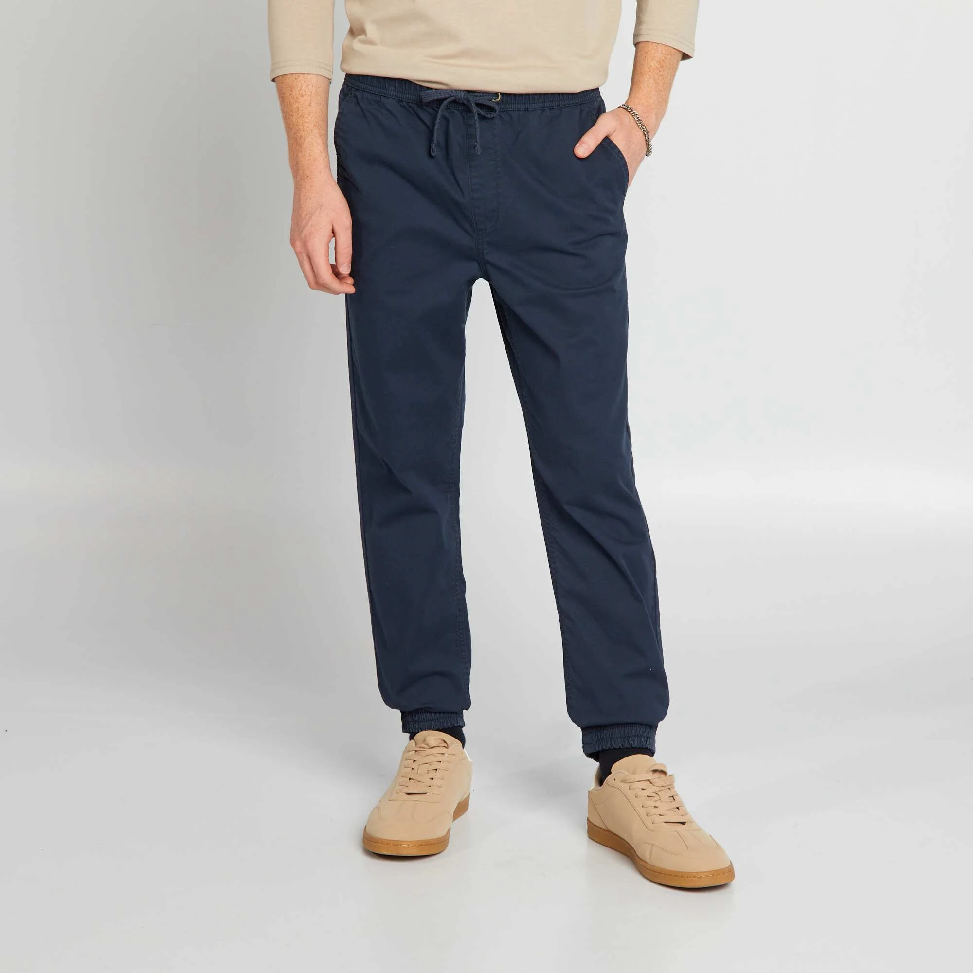 Jogger-style trousers blue - Image 2