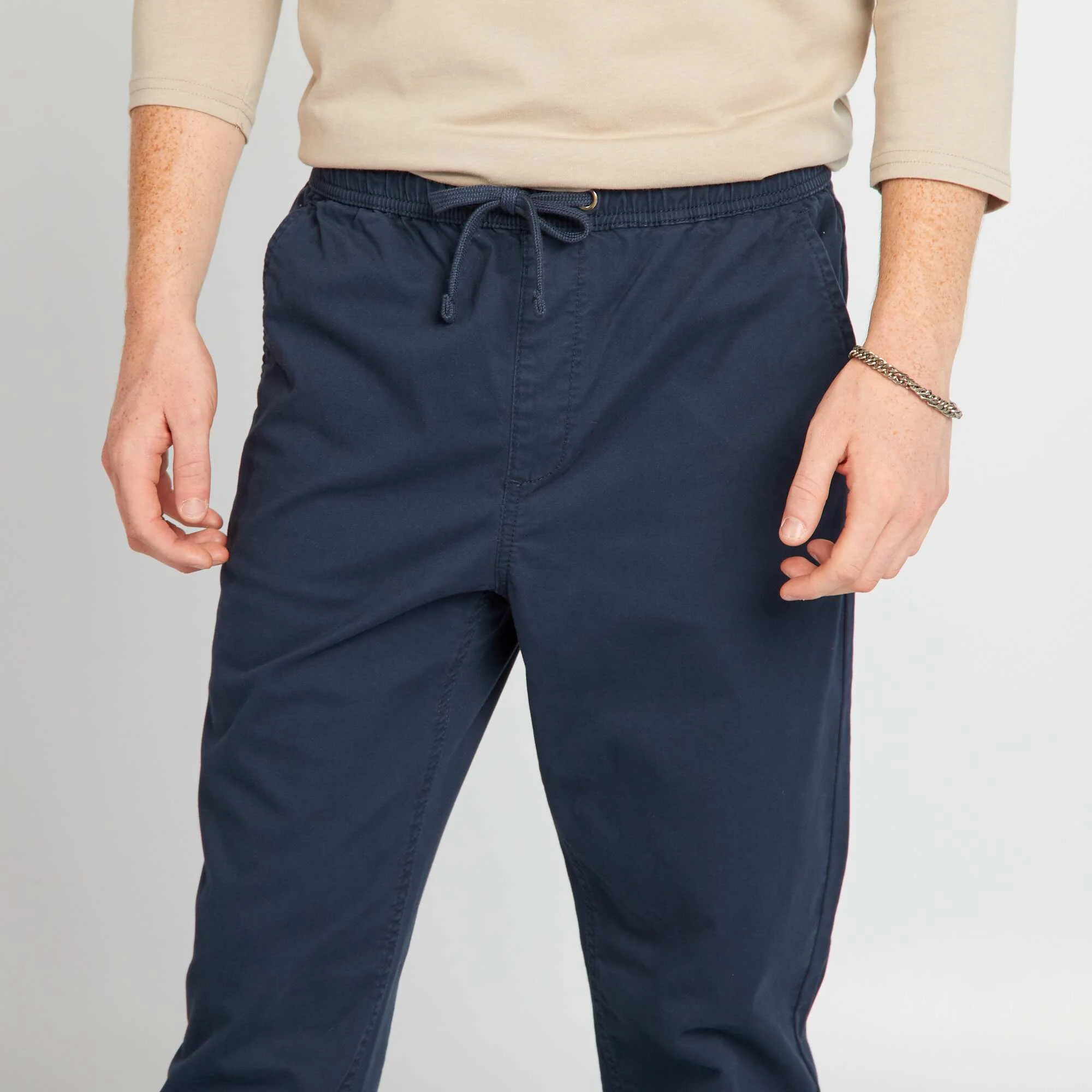 Jogger-style trousers blue - Image 4