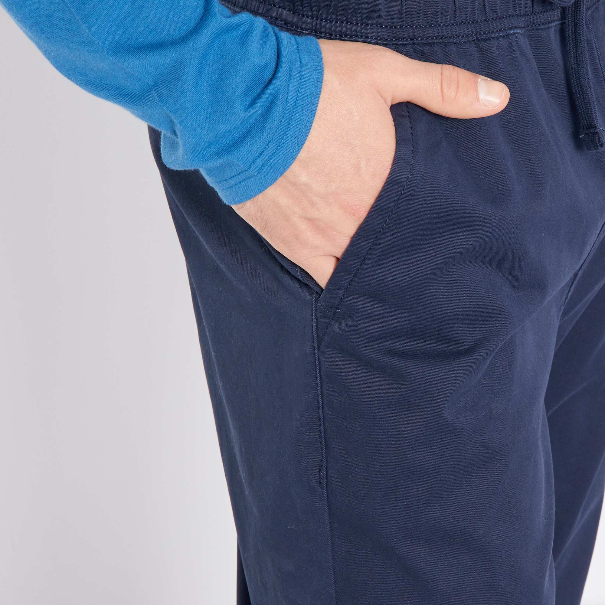 Jogger-style trousers blue - Image 5