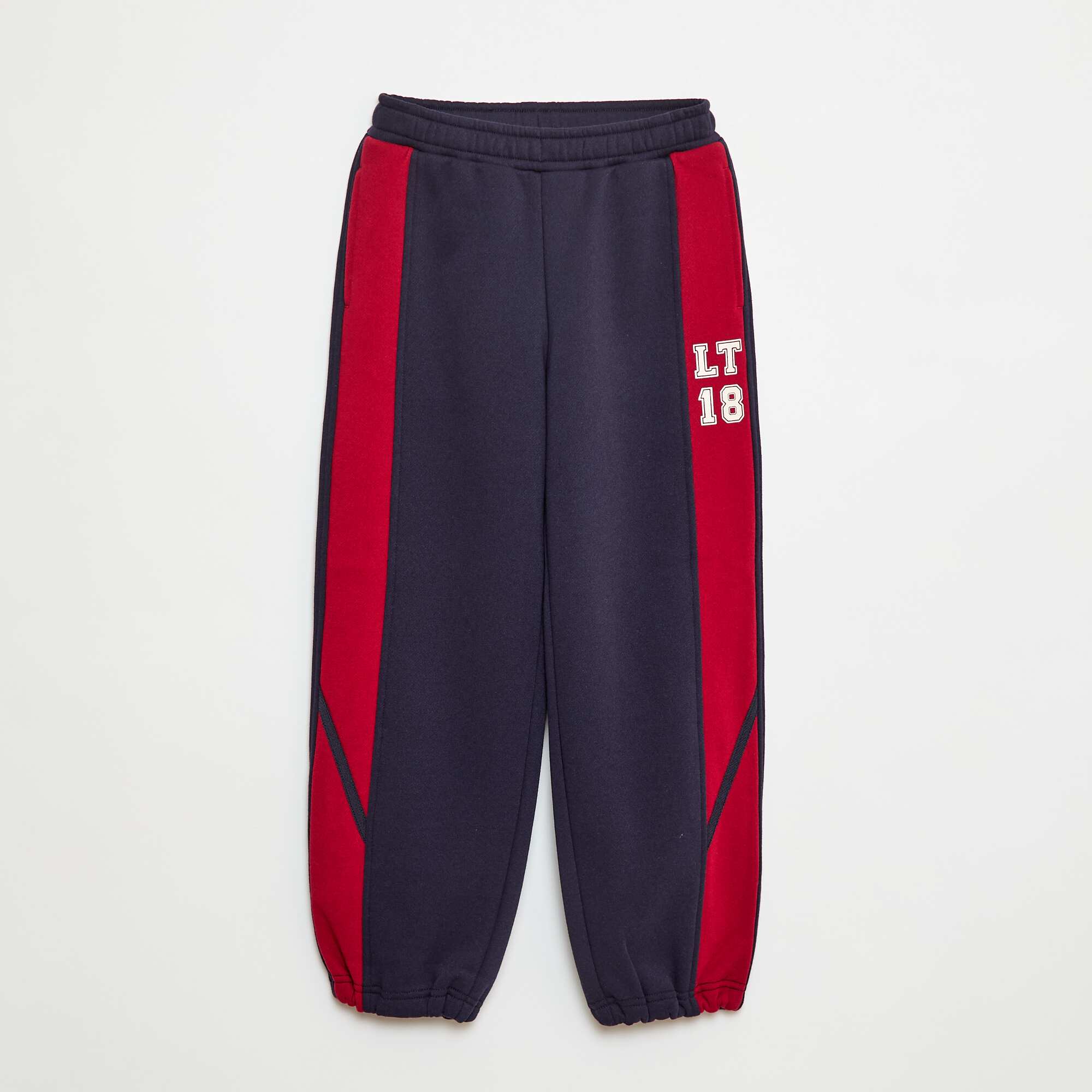 Joggers with contrasting stripes BLUE
