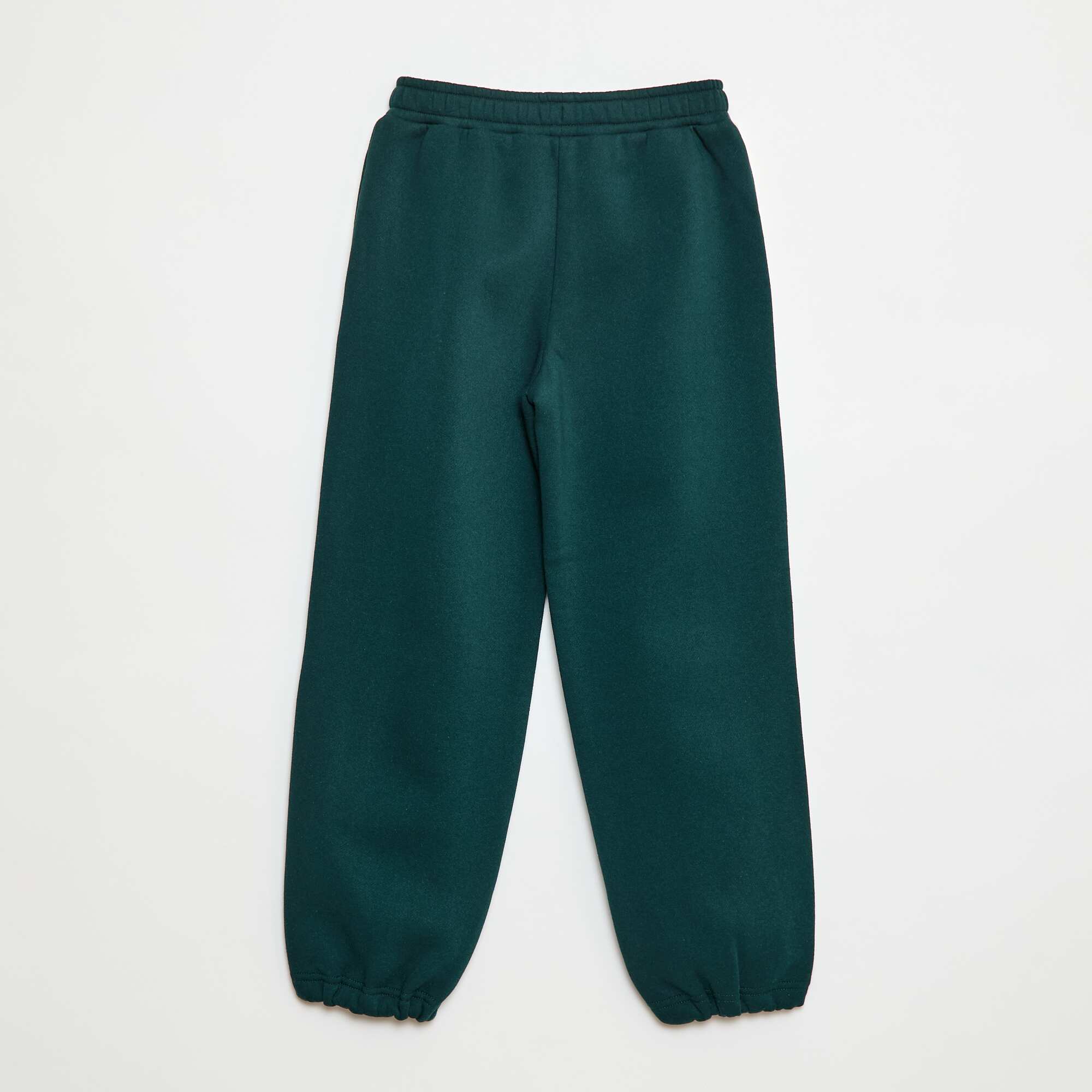 Joggers with contrasting stripes GREEN - Image 2