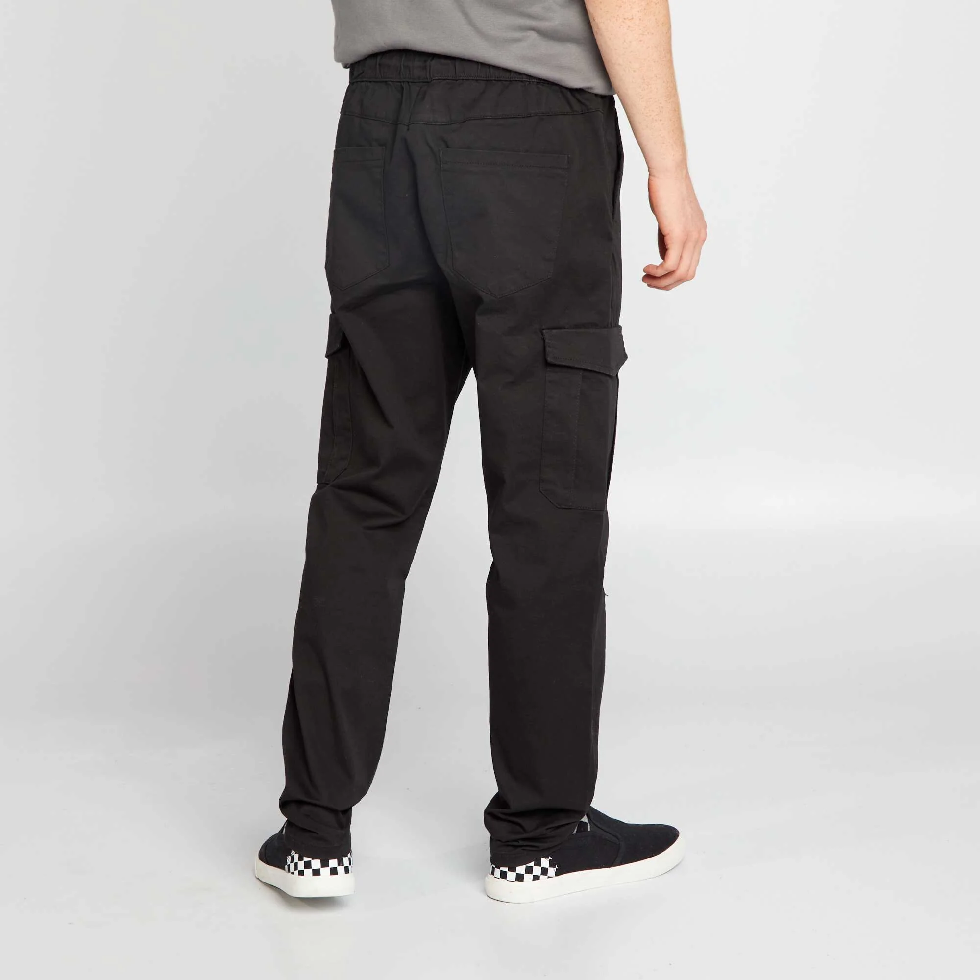 Joggers with flap pockets black - Image 5
