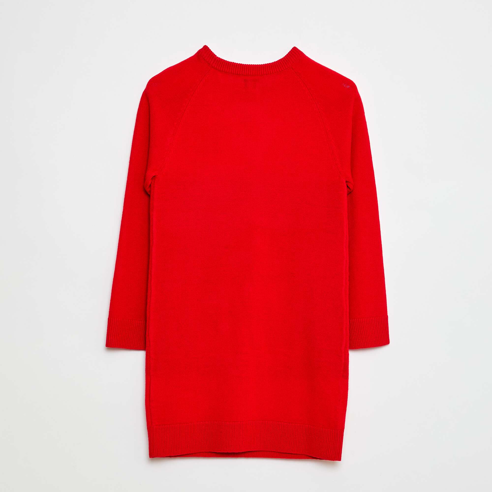 Knit Christmas Sweater Dress RED - Image 3