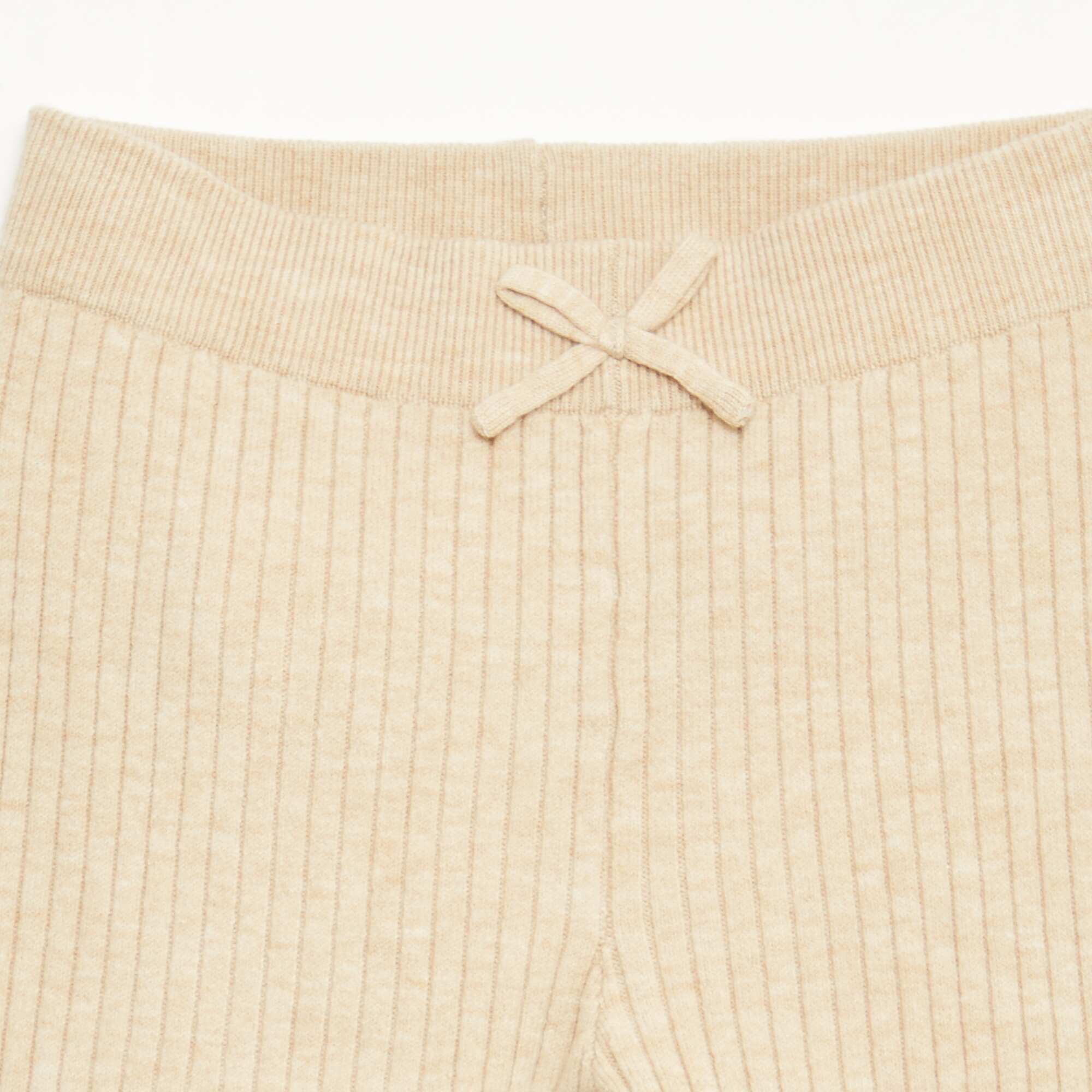 Knit Leggings BEIGE - Image 2