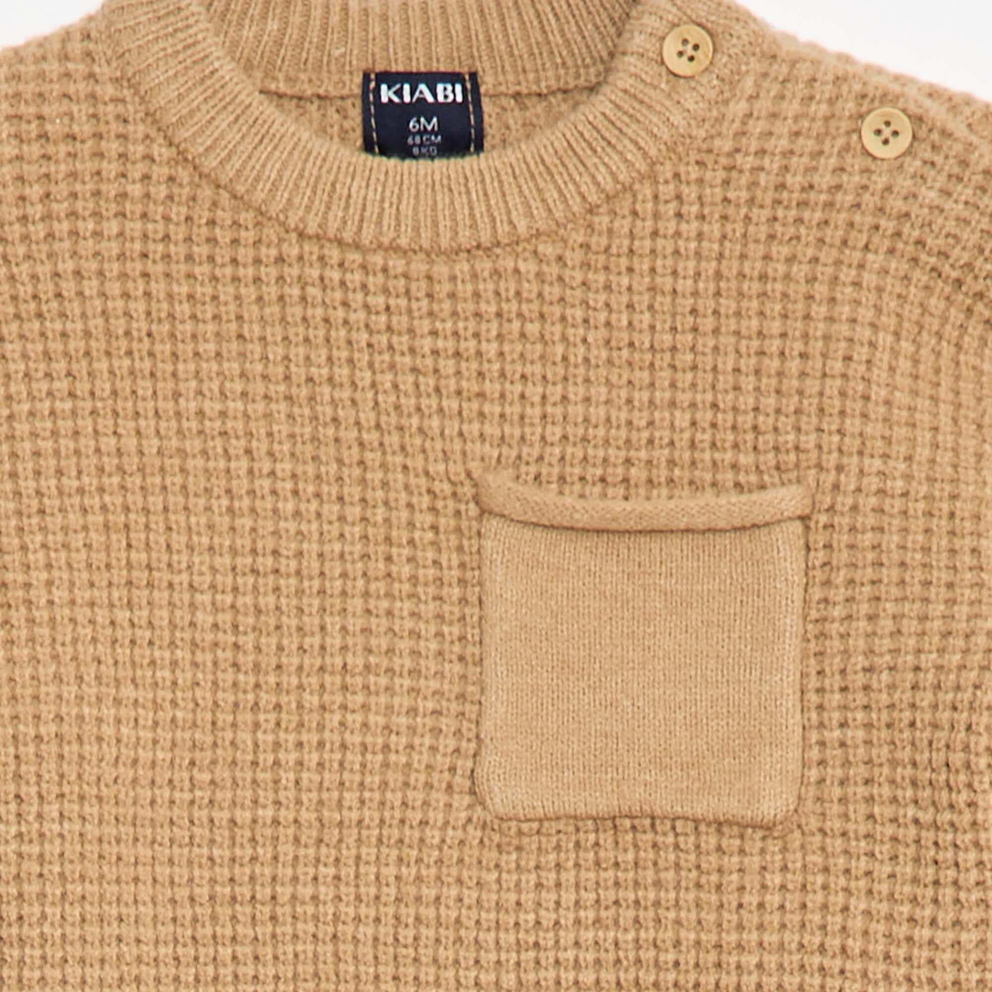 Knit Sweater + Pants Set - 2 Pieces BEIGE - Image 6