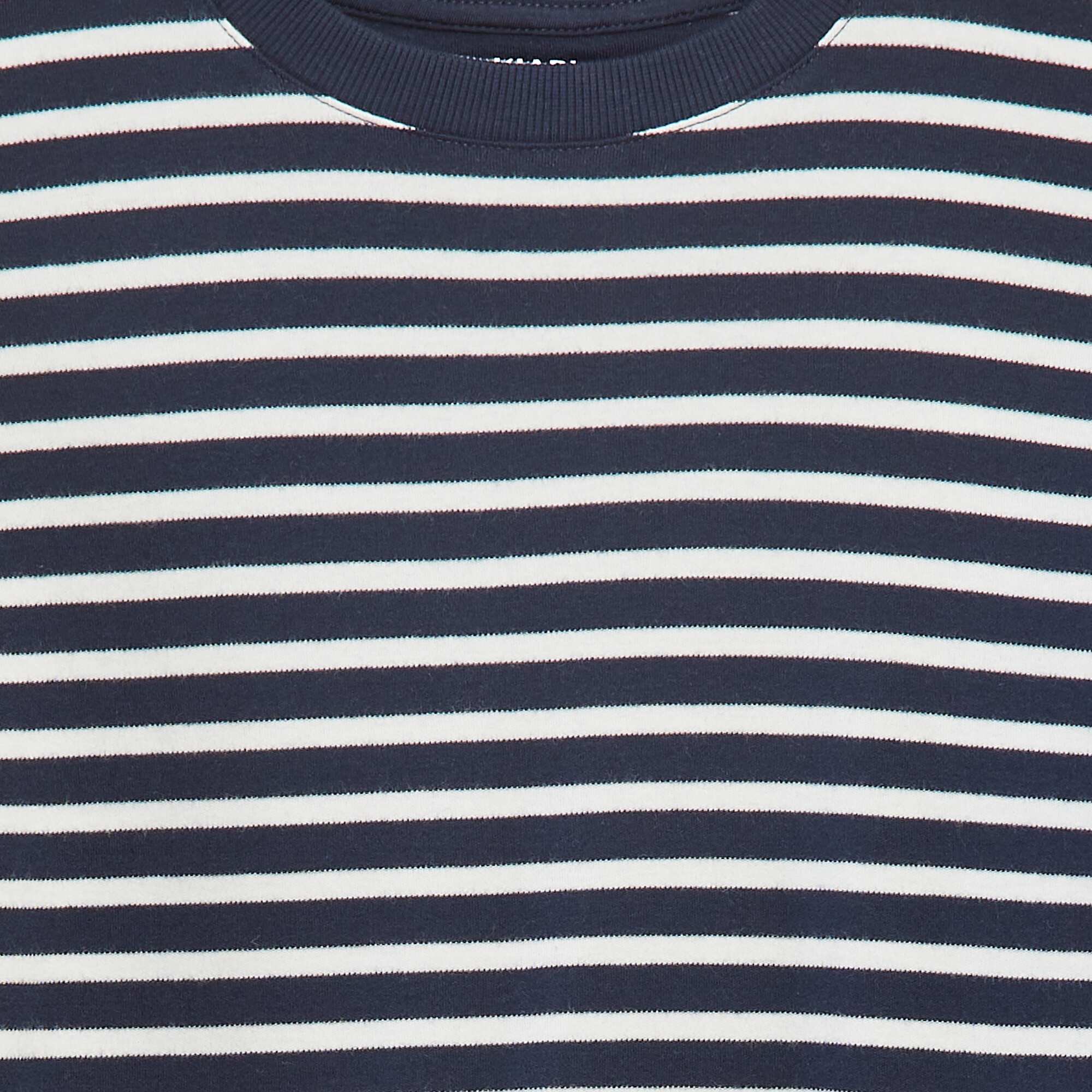 Knit sweater with all-over striped pattern BLUE - Image 4