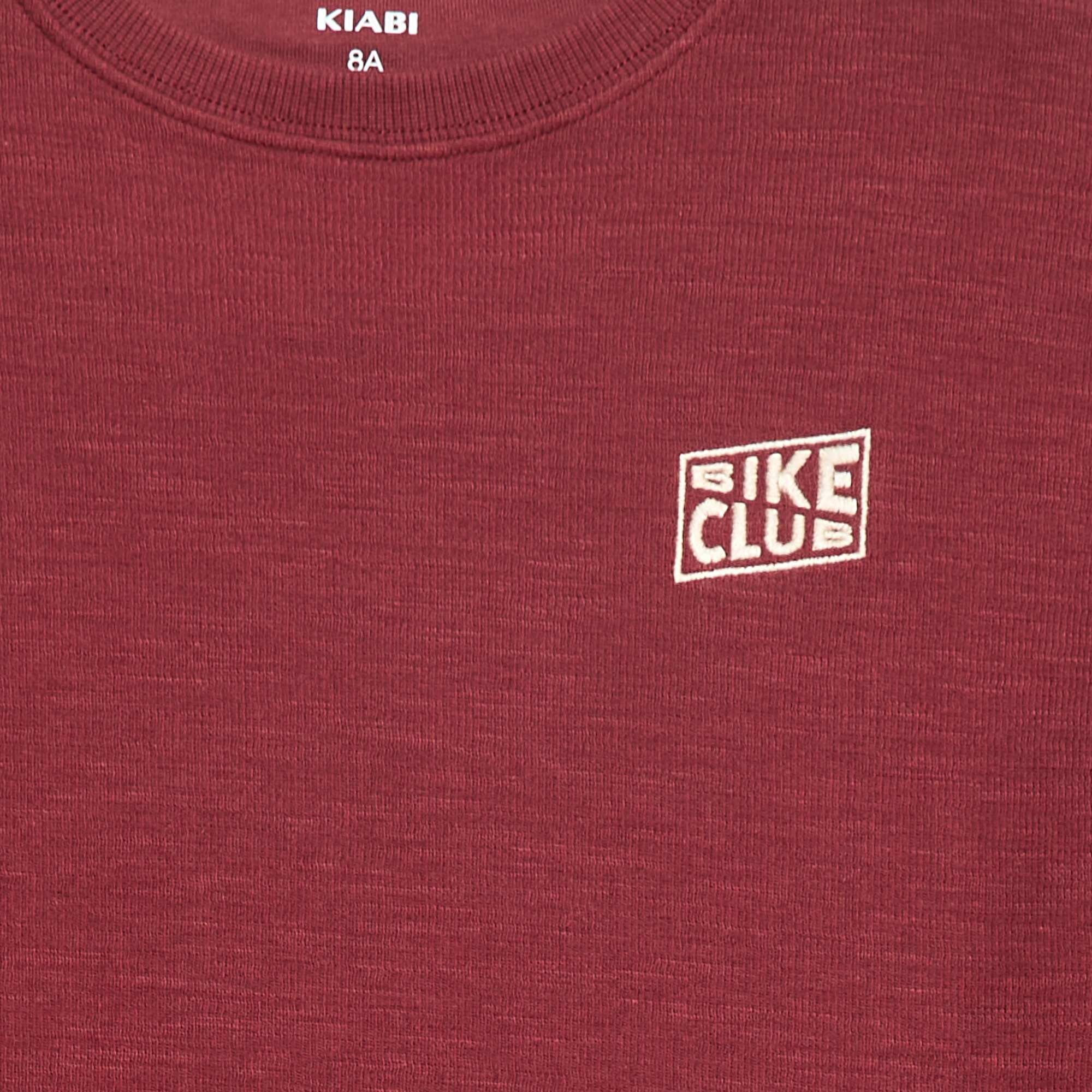 Knit T-shirt with embroidery BROWN - Image 7