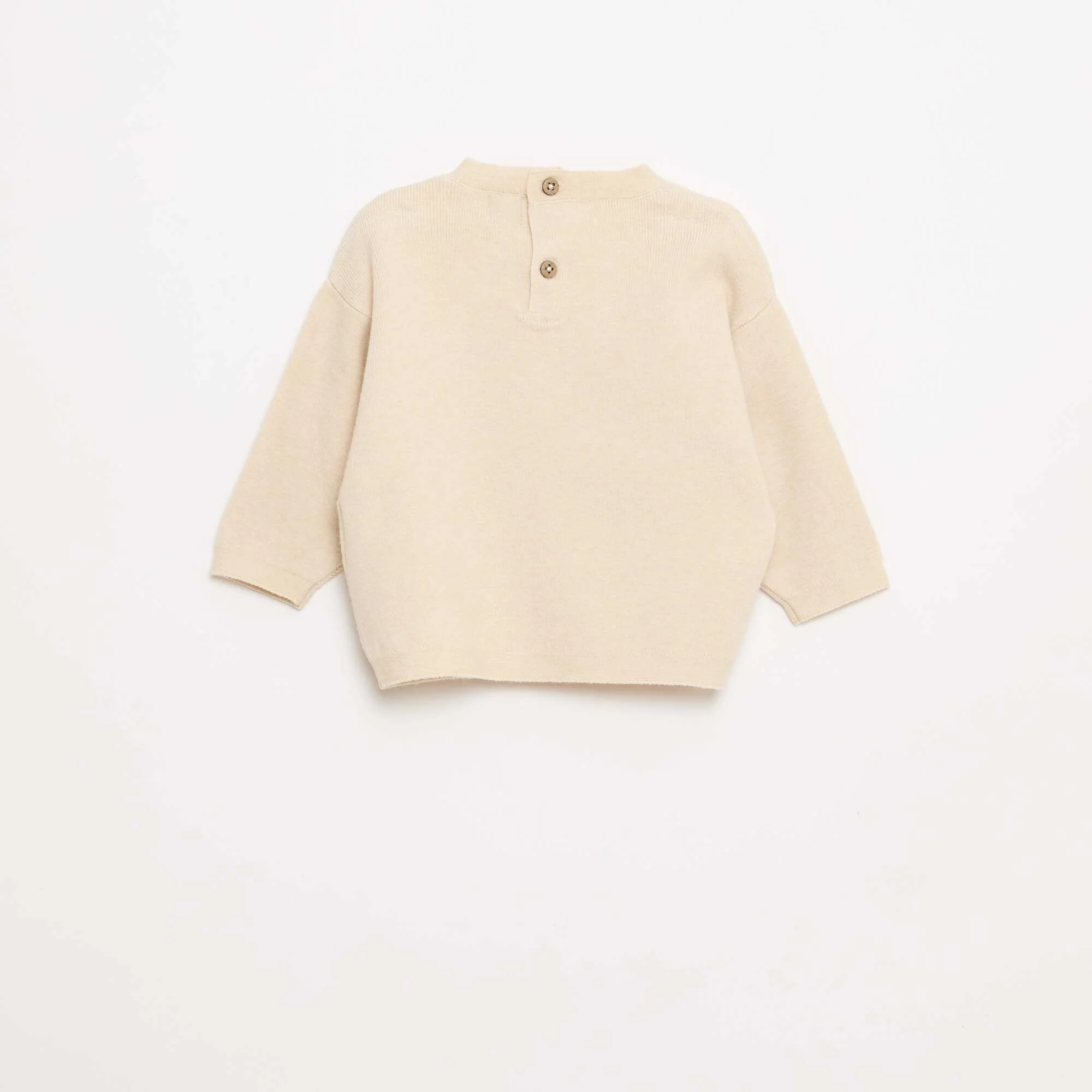 Knitted Sweater + Pants Set BEIGE - Image 4
