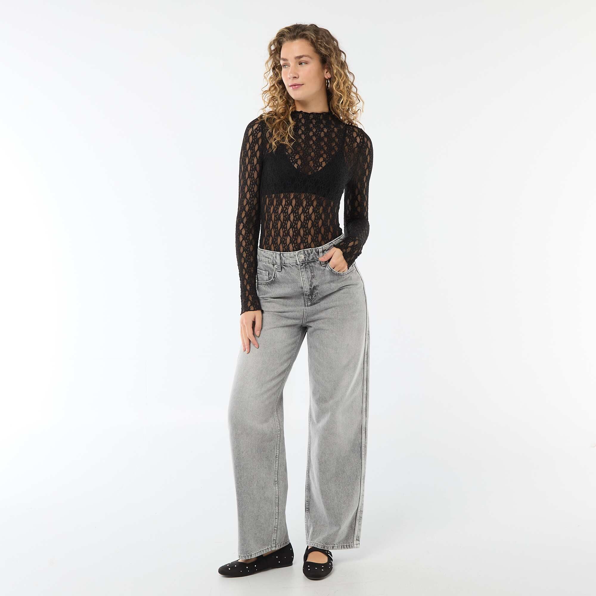 Lace Bodysuit BLACK - Image 4