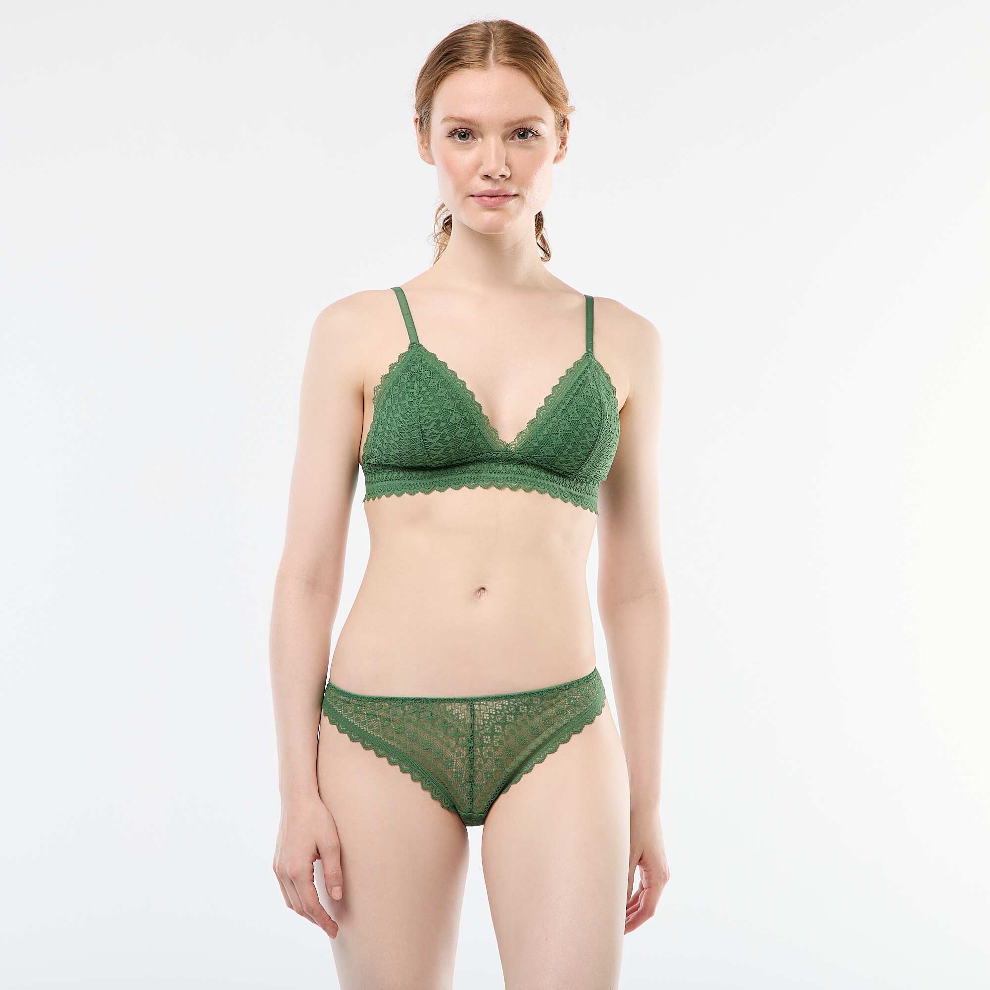 Lace Thong GREEN