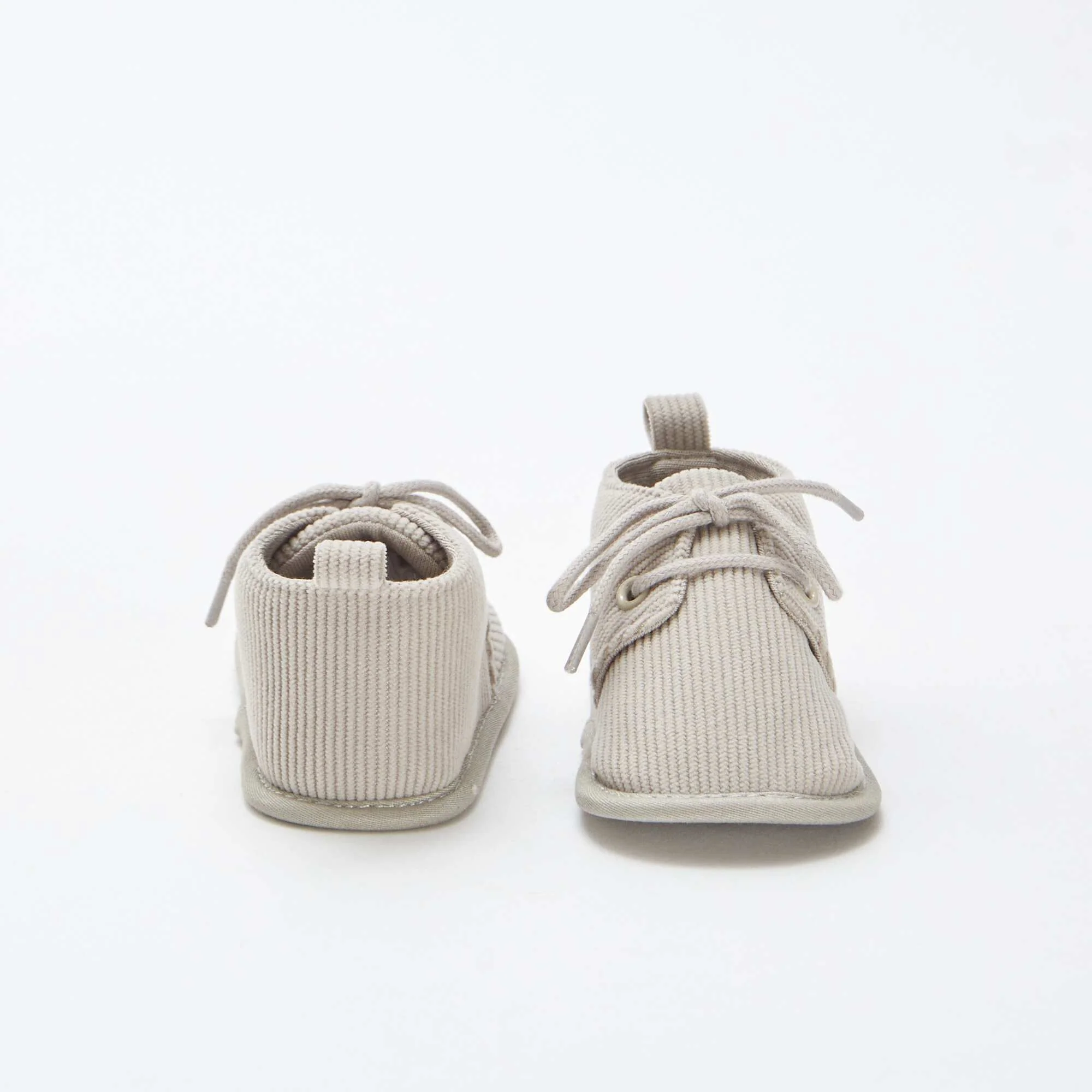 Lace-up slippers GREY - Image 3